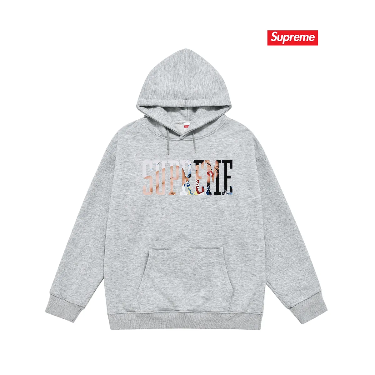 Style No. S2088 #terry P160💰 Velvet P170💰 Supreme FW24 WEEK1 Tera Patrick Tee Classic cotton printed hooded sweatshirt Made of 400g large terry 430g silver fox velvet (drop shoulder large version) fabric, soft texture and no pilling Imported environmentally friendly printing glue The pattern is bright and three-dimensional Quality 💥Same style for men and women The upper body is trendy Color: black white Gray Size: S M L XL XXL
