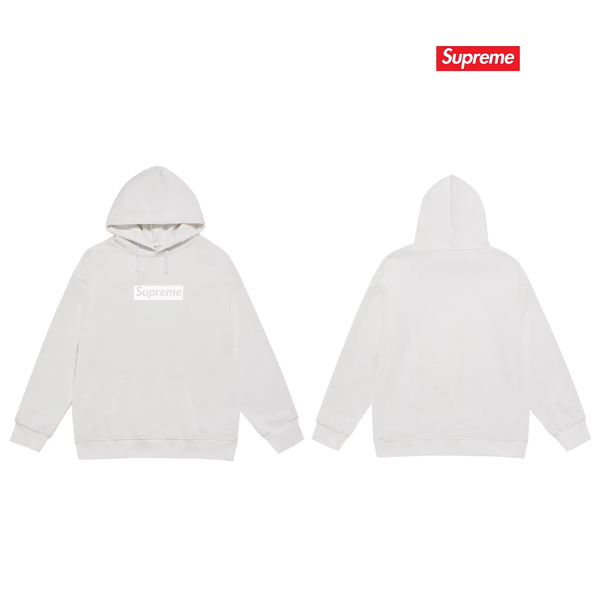 Style No. S2229 #terry P160💰 Velvet P170💰 Sup 76SS Tonal Box Logo Tee Same color Bogo hooded sweatshirt Made of 400g large terry 430g silver fox velvet (drop shoulder large version) fabric, soft texture and no pilling Imported environmentally friendly printing glue The pattern is bright and three-dimensional Quality 💥Same style for men and women The upper body is trendy Color: black white Gray Size: S M L XL XXL