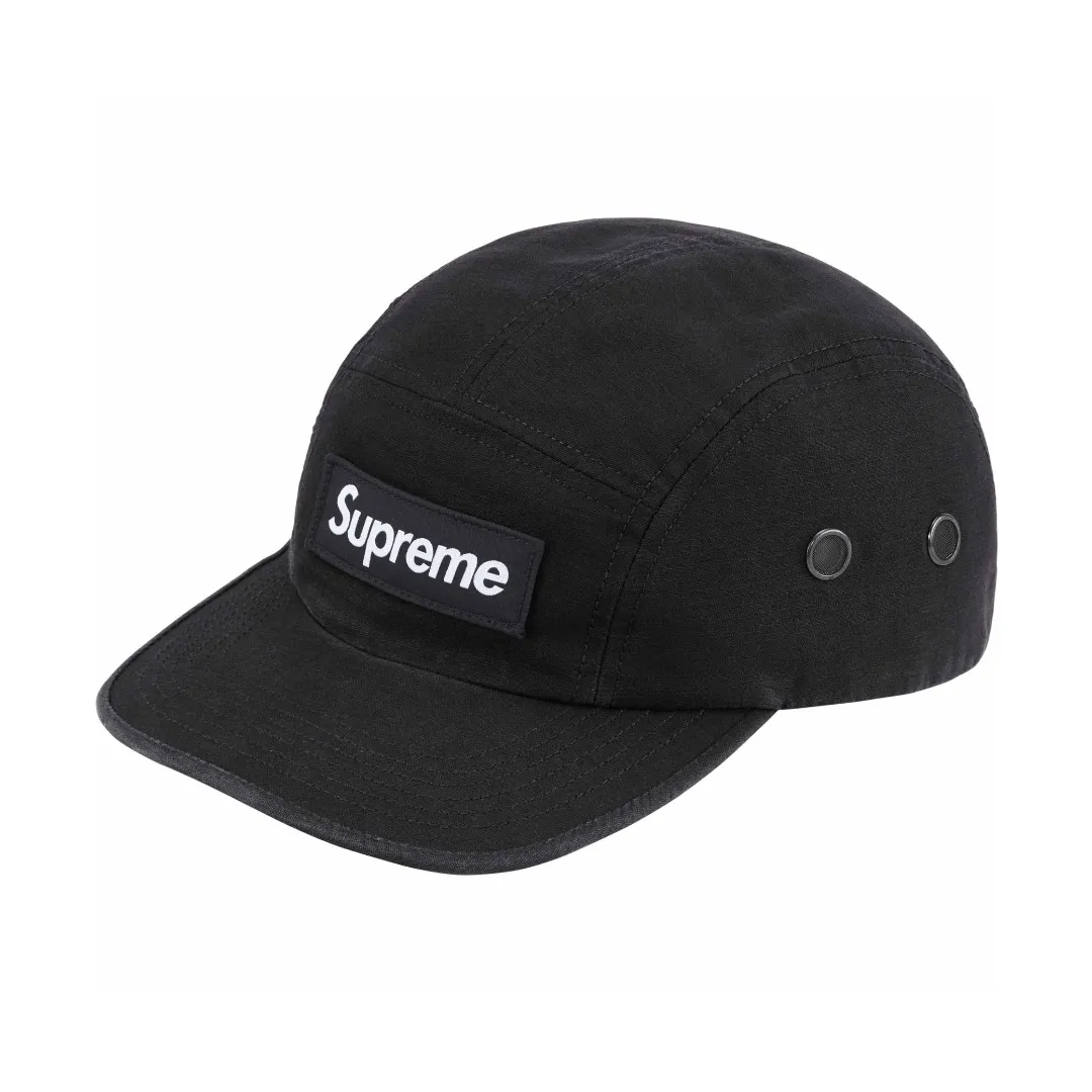S396💰p136 Supreme 24ss MILITARY CAMP CAP peaked cap color: black green red camouflage green camouflage