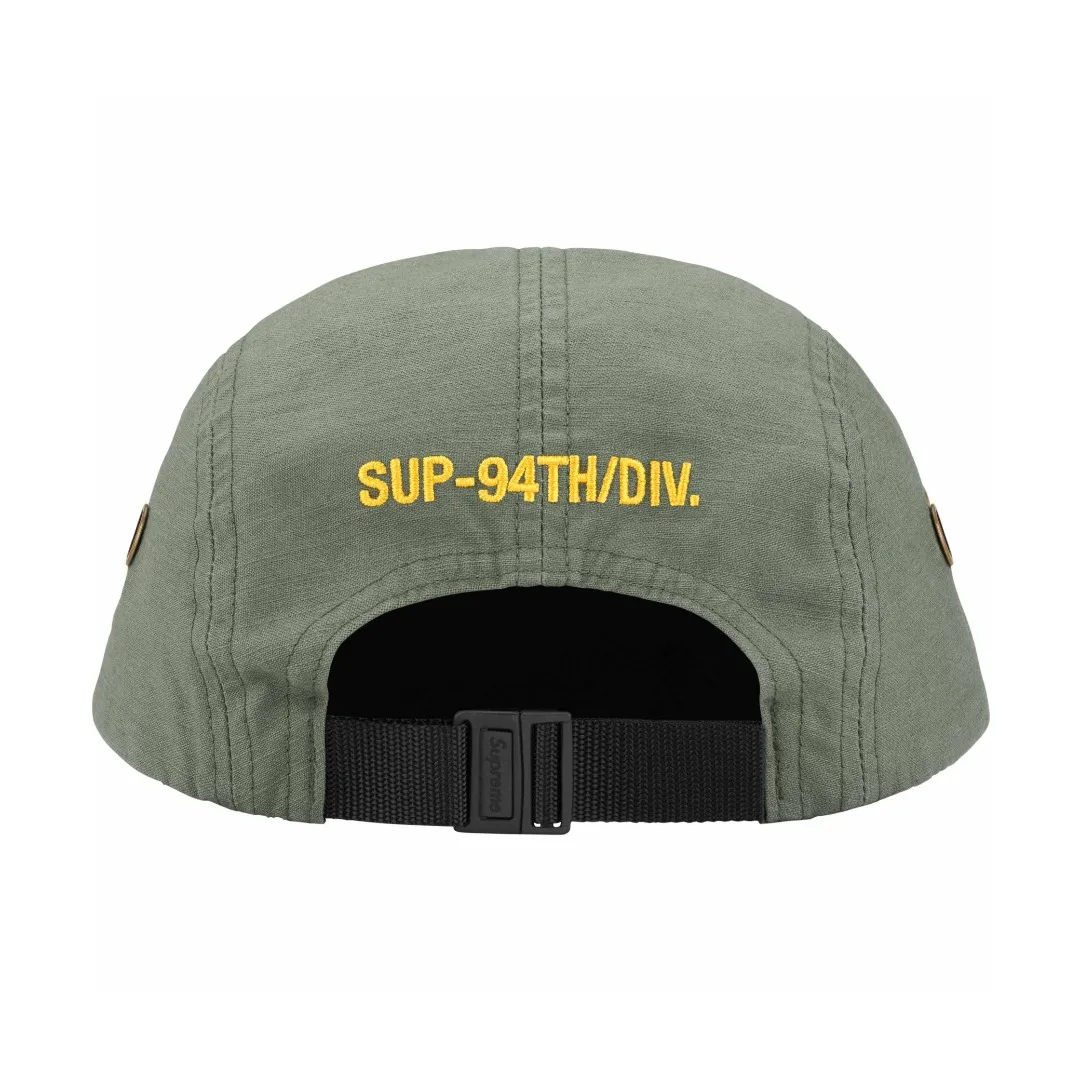 S396💰p136 Supreme 24ss MILITARY CAMP CAP peaked cap color: black green red camouflage green camouflage