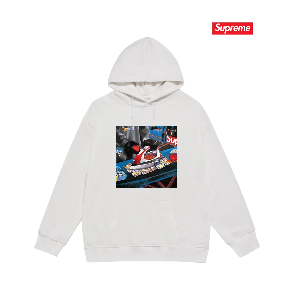 Style No. S2019 #terry P160💰 Velvet P170💰 Supreme SS22 Week 1 Gas Tee graphic print hooded sweatshirt Made of 400g large terry 430g silver fox velvet (off-shoulder large version) fabric, soft texture and no pilling Imported environmentally friendly printing glue The pattern is bright and three-dimensional Quality 💥Same style for men and women The upper body is trendy Color: black white gray Size: S M L XL XXL