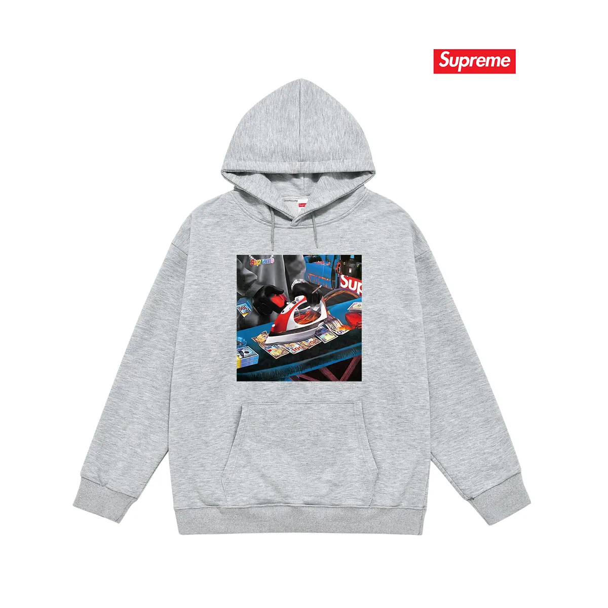 Style No. S2019 #terry P160💰 Velvet P170💰 Supreme SS22 Week 1 Gas Tee graphic print hooded sweatshirt Made of 400g large terry 430g silver fox velvet (off-shoulder large version) fabric, soft texture and no pilling Imported environmentally friendly printing glue The pattern is bright and three-dimensional Quality 💥Same style for men and women The upper body is trendy Color: black white gray Size: S M L XL XXL