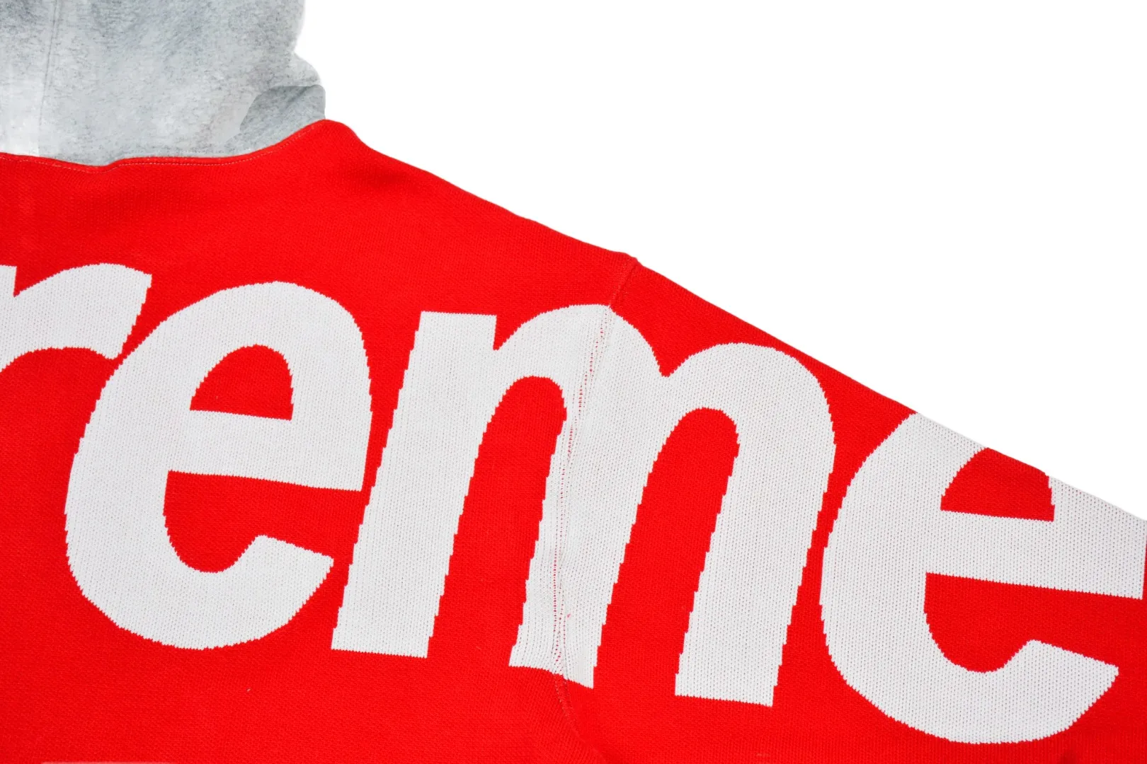 🅿️390 S239 top version Supreme BIG LOGO JACQUARD HOODED SWEATSHIRT hooded sweatshirt with big LOGO on the back. For those of us who focus on top Sup products, this sweatshirt is naturally available at our fingertips. ZP testing, custom weaving and dyeing, pure cotton 450G fleece main fabric, multiple stitching and tailoring design on the back, jacquard processing on the back, customized ZP co-branding, main label/wash water label/hangtag/packaging bag (Equipped with extra-large thickened handbag) There is a high probability of passing the inspection version, and the original packaging picture has a high probability of passing. Size: S-XL