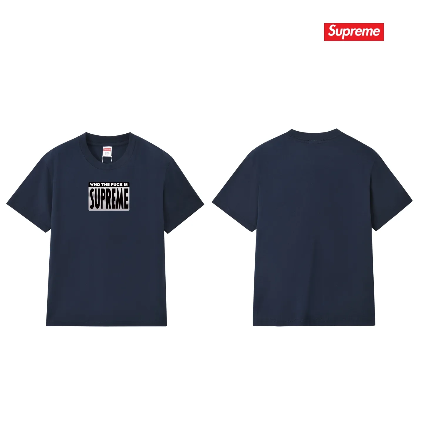 S150 P110💰 Supreme 19SS Who The Fuck Tee Dirty Words Big BOX LOGO Short-sleeved T-shirt Loose fit Made of 260g combed cotton double yarn All three standards from fabrics to accessories are complete ZP Imported Matsui company slurry printing will never crack The whole piece adopts three-needle five-thread technology The neckline-shoulder seam-sleeve seam is double-lined, which looks more three-dimensional and textured) The same process as the authentic original, classic version Feel free to compare zp. The whole piece adopts three-needle five-thread craftsmanship (neckline-shoulder seam-sleeve seam double thread, which looks more three-dimensional and textured). It has the same craftsmanship as the original original, classic version. Color: black, white, pink, navy blue, light gray. Size: S M L XL XXL