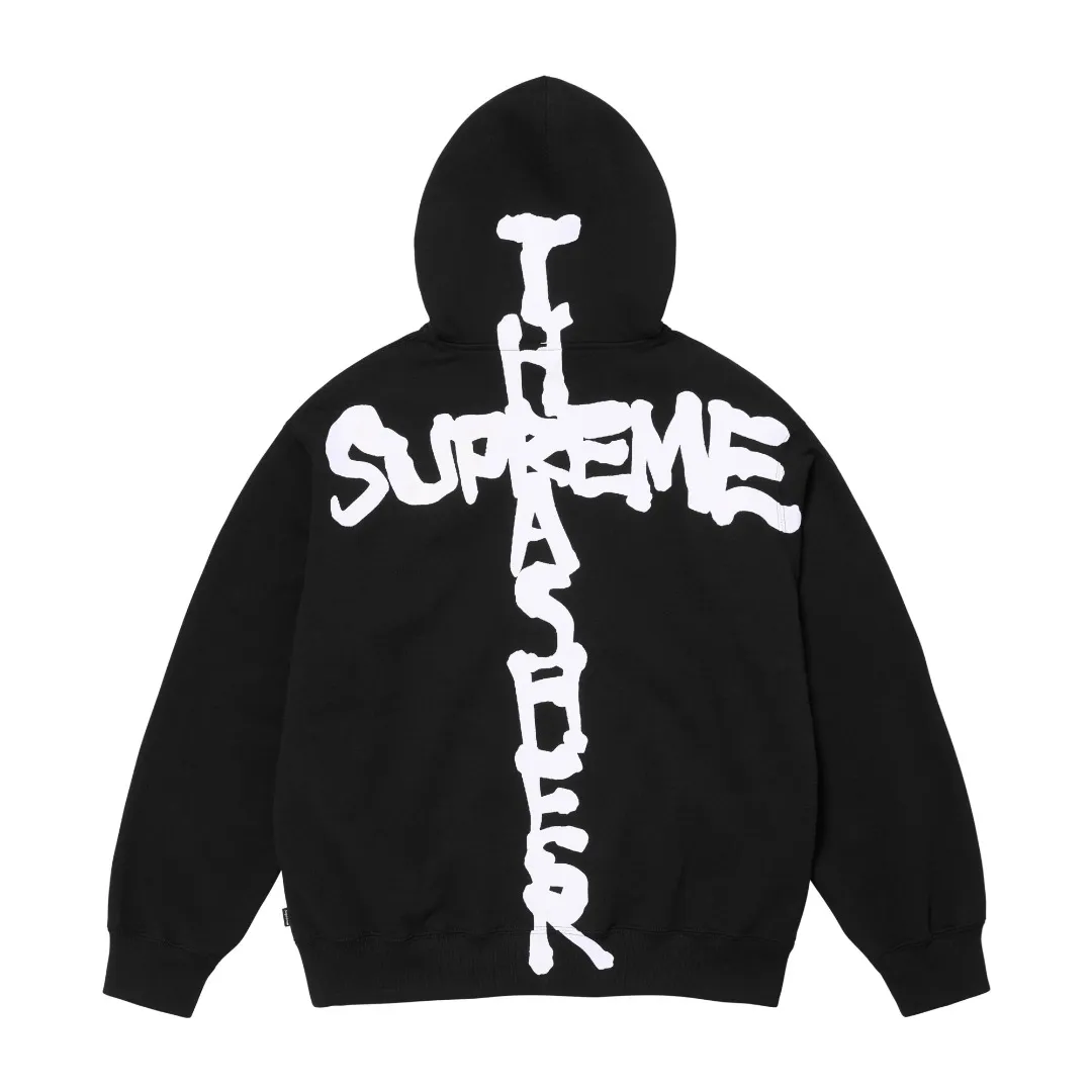 🅿️370 S275 top version SUPREME®/THRASHER® CREWNECK FW24 flame co-branded letter printed zipper hooded sweatshirt Fabric: ZP assay custom woven and dyed pure cotton 460G plus velvet main fabric horizontal cutting 520G 2X2 thread Printing: Printing uses thermoset ink printing, also known as plastic ink, or self-adhesive ink. Its ingredients are: mainly composed of polyvinyl chloride (PVC) and phthalates. PVC and phthalates, fixatives, stabilizers, and thickeners are mixed to form thermoset ink. It is not the digital direct printing advertised in the market. The printing texture of thermoset ink is unachievable by digital direct printing. Customized ZP YKK zipper/main label/wash label/tag/packaging bag (equipped with extra large thickened handbag) Size: S~XL