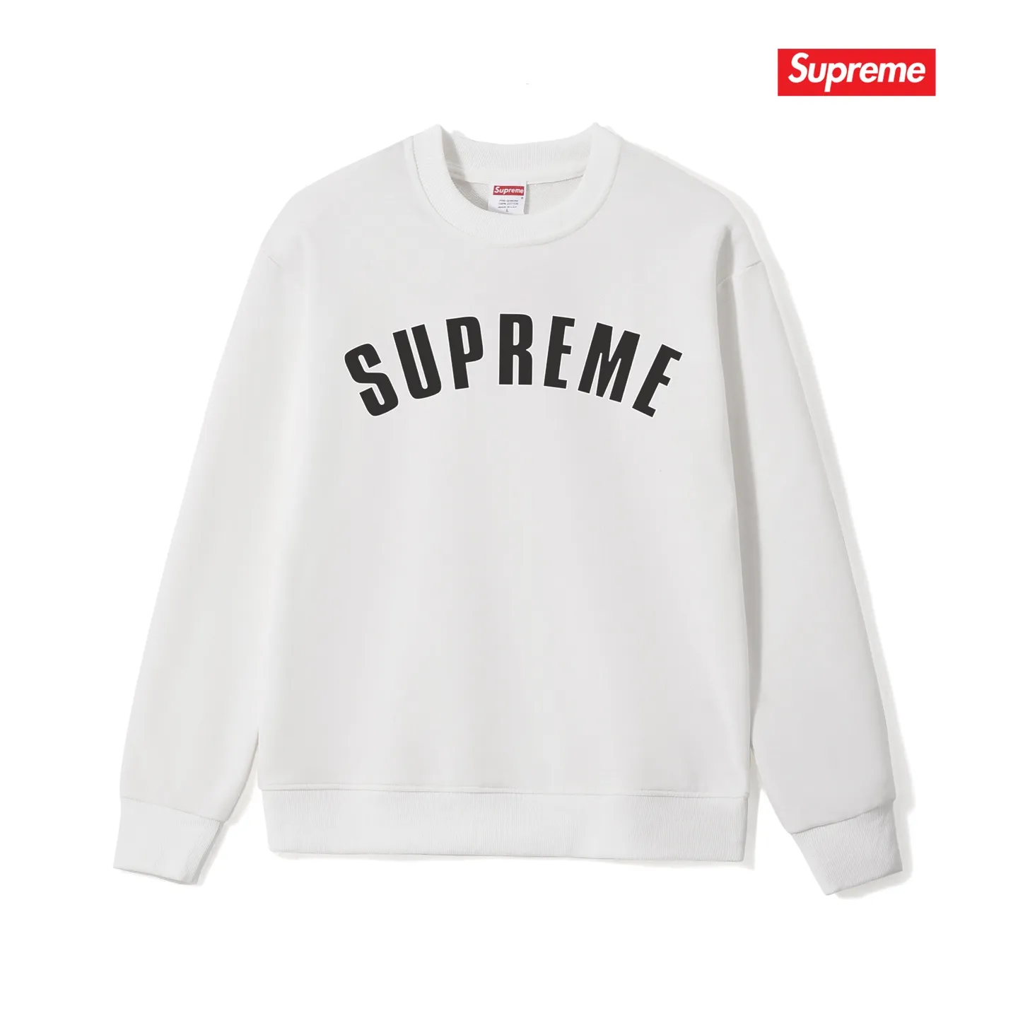 Style No. S1168 #terry p150💰 Plus velvet 160💰 Sup burst crackle letters LOGO round neck sweatshirt Made of 400 grams of large terry (drop shoulder large version) fabric, soft texture and no pilling Imported environmentally friendly printing glue The pattern is bright and three-dimensional Quality 💥Same style for men and women The upper body is trendy Color: black white gray Size: S M L XL XXL