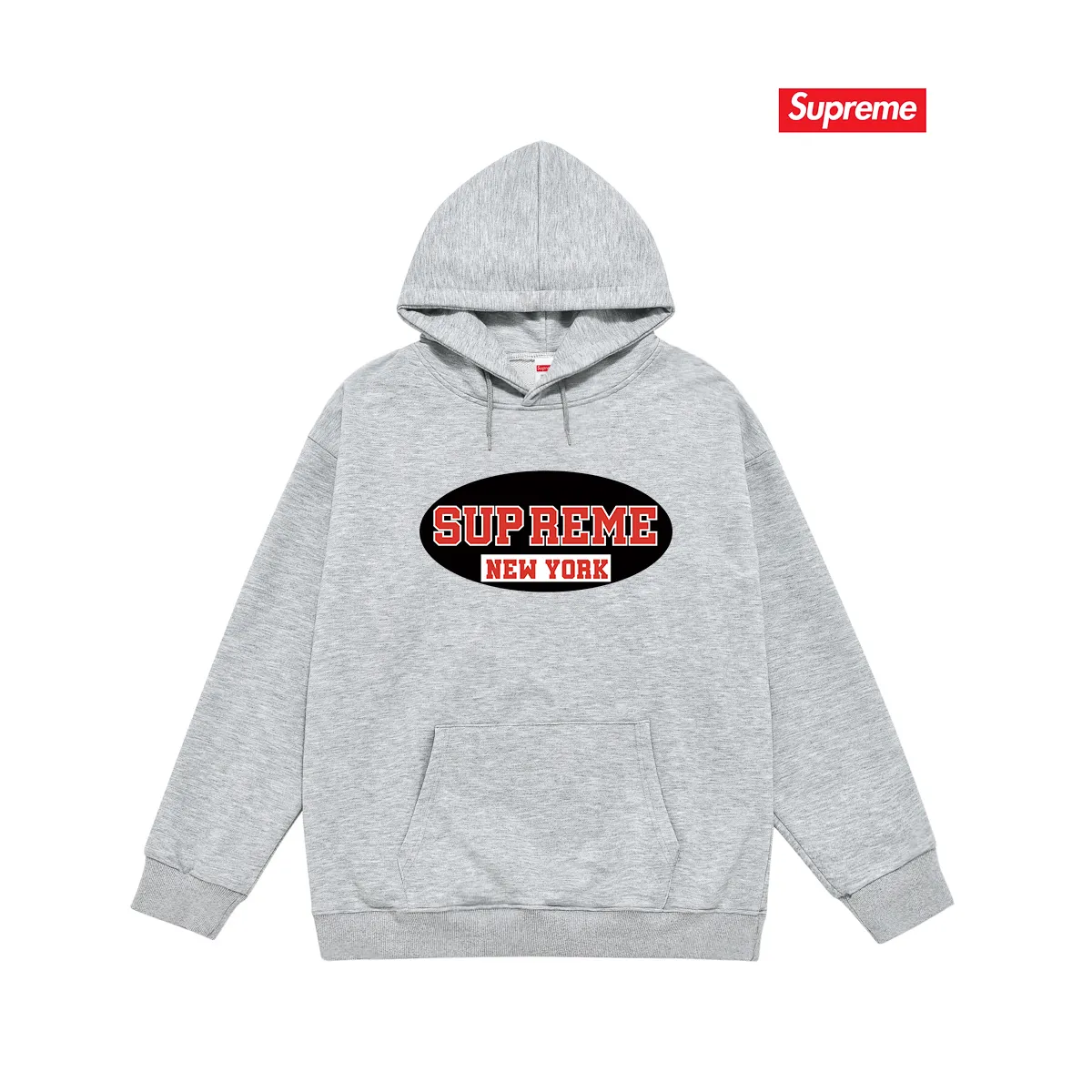 Style number S2020 #terry P160💰 Velvet P170💰 Supreme SS23 Week 1 NEW YORK TEE Retro Logo printed hooded sweatshirt Made of 400g large terry 430g silver fox velvet (drop shoulder large version) fabric, soft texture and no pilling Imported environmentally friendly printing glue The pattern is bright and three-dimensional Quality 💥Same style for men and women The upper body is trendy Color: black white gray Size: S M L XL XXL