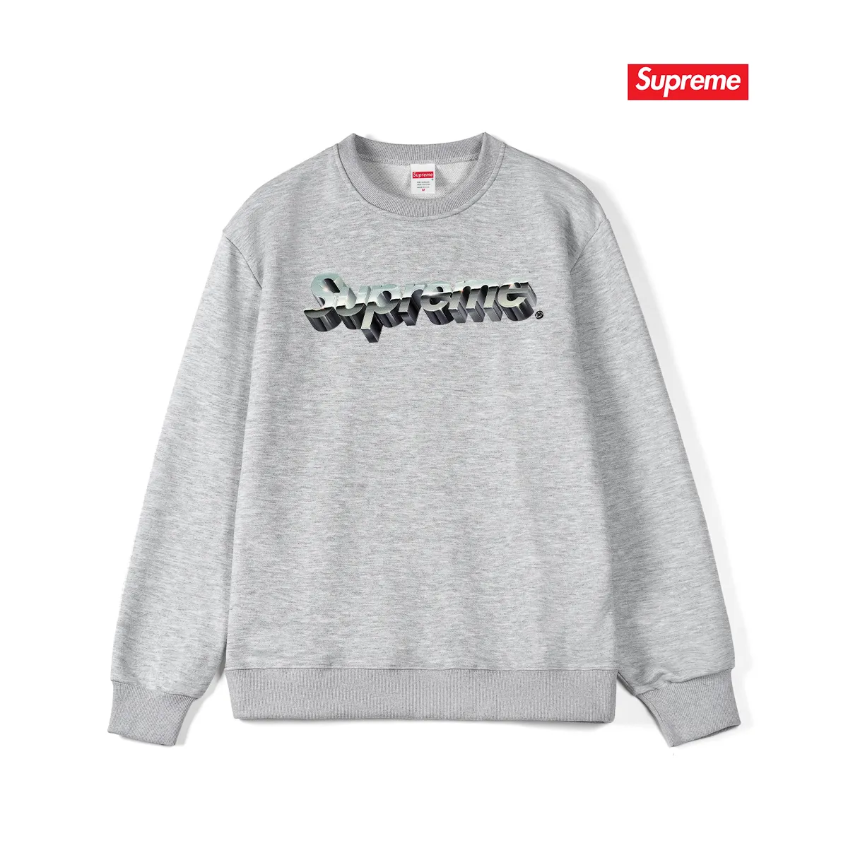 Style No. S1192 #terryp150💰 Velvet 160💰 SUP cotton three-dimensional printed logo round-neck sweatshirt Made of 400g large terry (drop shoulder large version) fabric, soft texture and no pilling Imported environmentally friendly printing glue The pattern is bright and three-dimensional Quality 💥Same style for men and women The upper body is trendy Color: black white gray Size: S M L XL XXL