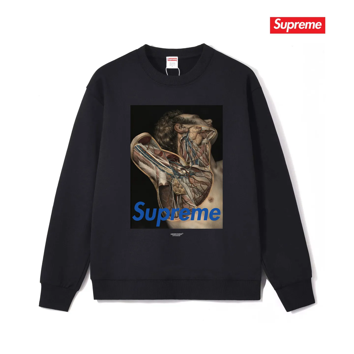 Style No. S1178 #terry p150💰 Plus velvet 160💰 Supreme Undercover Public Enemy co-branded anatomy People's Enemy bullseye round neck sweatshirt Made of 400 grams of large terry (drop shoulder large version) fabric, soft texture and no pilling Imported environmentally friendly printing glue The pattern is bright and three-dimensional Quality 💥Same style for men and women The upper body is trendy Color: black white gray Size: S M L XL XXL