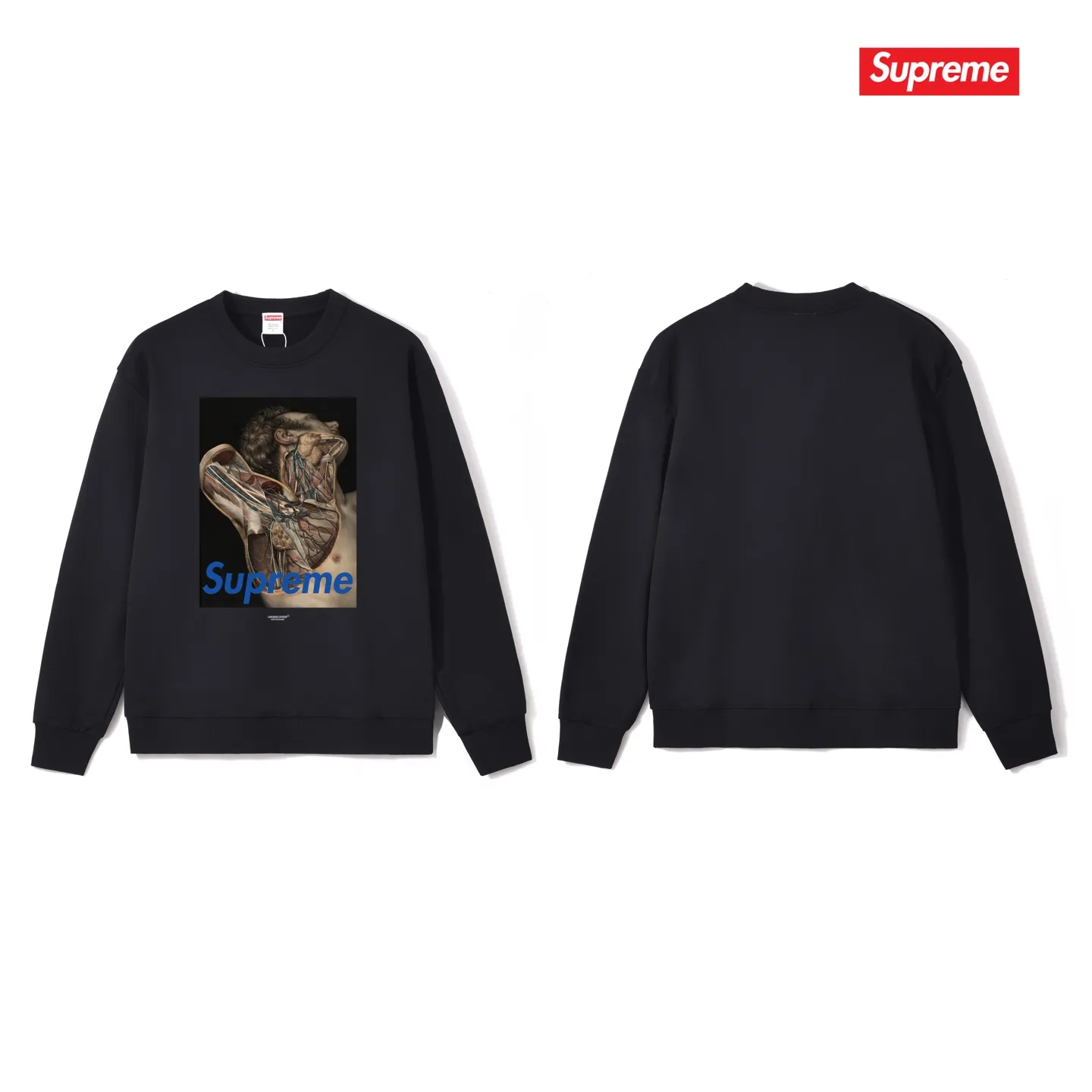 Style No. S1178 #terry p150💰 Plus velvet 160💰 Supreme Undercover Public Enemy co-branded anatomy People's Enemy bullseye round neck sweatshirt Made of 400 grams of large terry (drop shoulder large version) fabric, soft texture and no pilling Imported environmentally friendly printing glue The pattern is bright and three-dimensional Quality 💥Same style for men and women The upper body is trendy Color: black white gray Size: S M L XL XXL