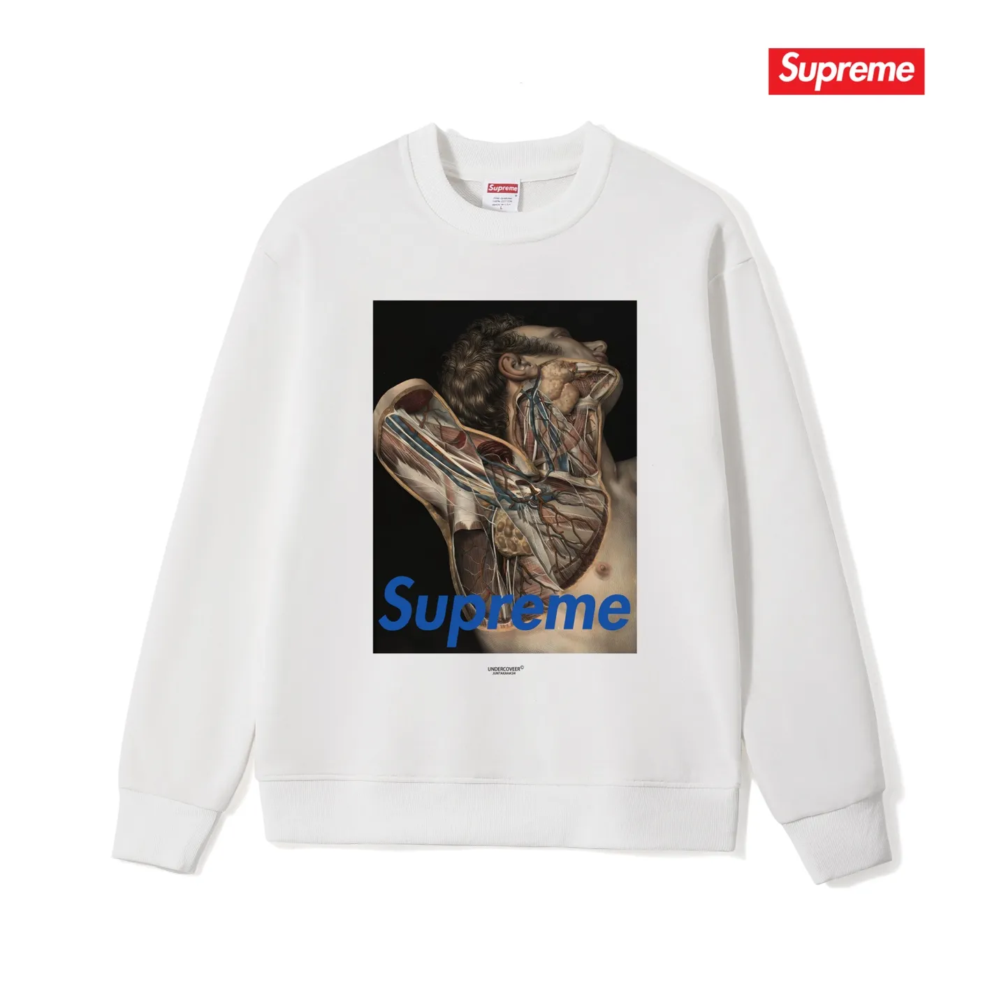Style No. S1178 #terry p150💰 Plus velvet 160💰 Supreme Undercover Public Enemy co-branded anatomy People's Enemy bullseye round neck sweatshirt Made of 400 grams of large terry (drop shoulder large version) fabric, soft texture and no pilling Imported environmentally friendly printing glue The pattern is bright and three-dimensional Quality 💥Same style for men and women The upper body is trendy Color: black white gray Size: S M L XL XXL