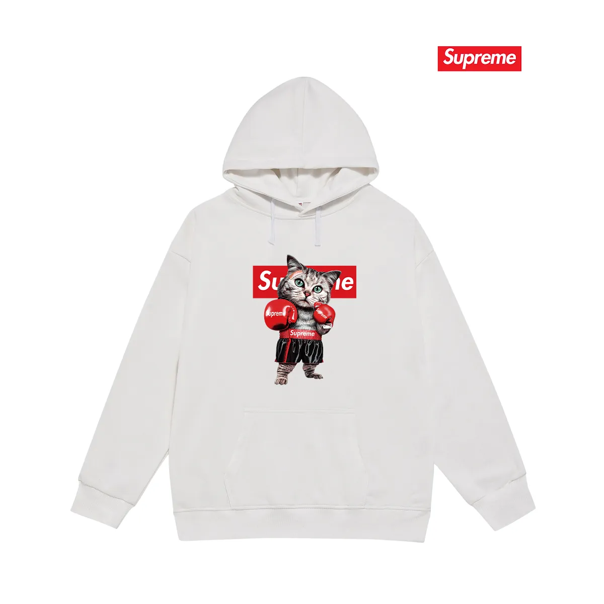 Style No. S2219 #terry P160💰 Velvet P170💰 Supreme FW19 Week 1 Mary J. Blige hooded sweatshirt Made of 400g large terry 430g silver fox velvet (off-shoulder large version) fabric, soft and non-pilling, imported environmentally friendly printing glue, bright and three-dimensional pattern, quality 💥Same style for men and women, the upper body is trendy Color: black white gray Size: S M L XL XXL