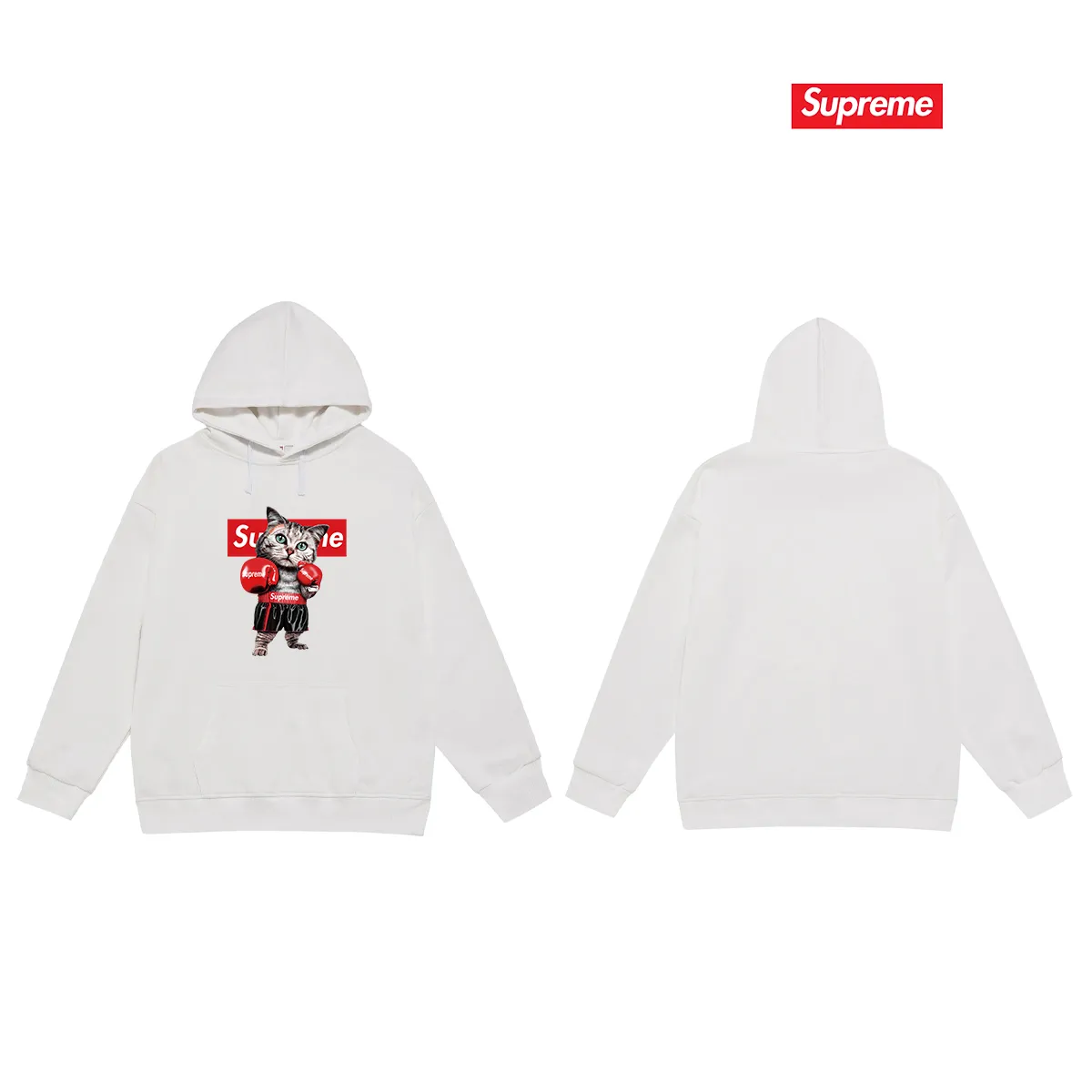 Style No. S2219 #terry P160💰 Velvet P170💰 Supreme FW19 Week 1 Mary J. Blige hooded sweatshirt Made of 400g large terry 430g silver fox velvet (off-shoulder large version) fabric, soft and non-pilling, imported environmentally friendly printing glue, bright and three-dimensional pattern, quality 💥Same style for men and women, the upper body is trendy Color: black white gray Size: S M L XL XXL
