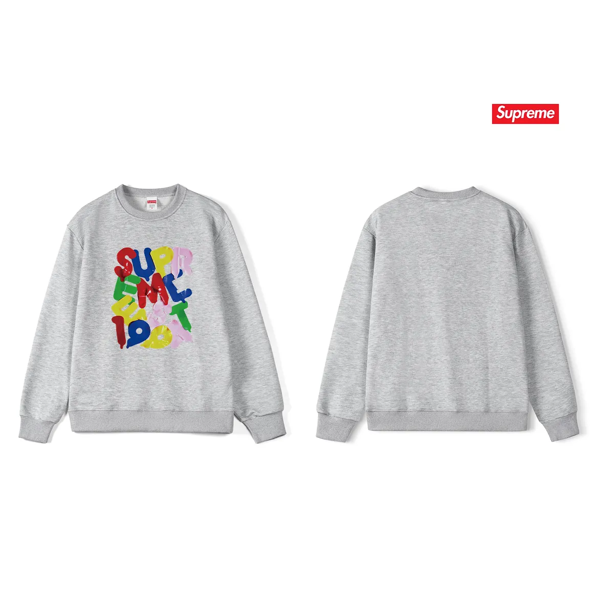 Style No. S1200 #terryp150💰 Plush 160💰 Sup high version Week 1 Balloons Tee balloon style logo round neck sweatshirt Made of 400g large terry (drop shoulder large version) fabric, soft texture and no pilling Imported environmentally friendly printing glue The pattern is bright and three-dimensional Quality 💥Same style for men and women The upper body is trendy Color: black white gray Size: S M L XL XXL