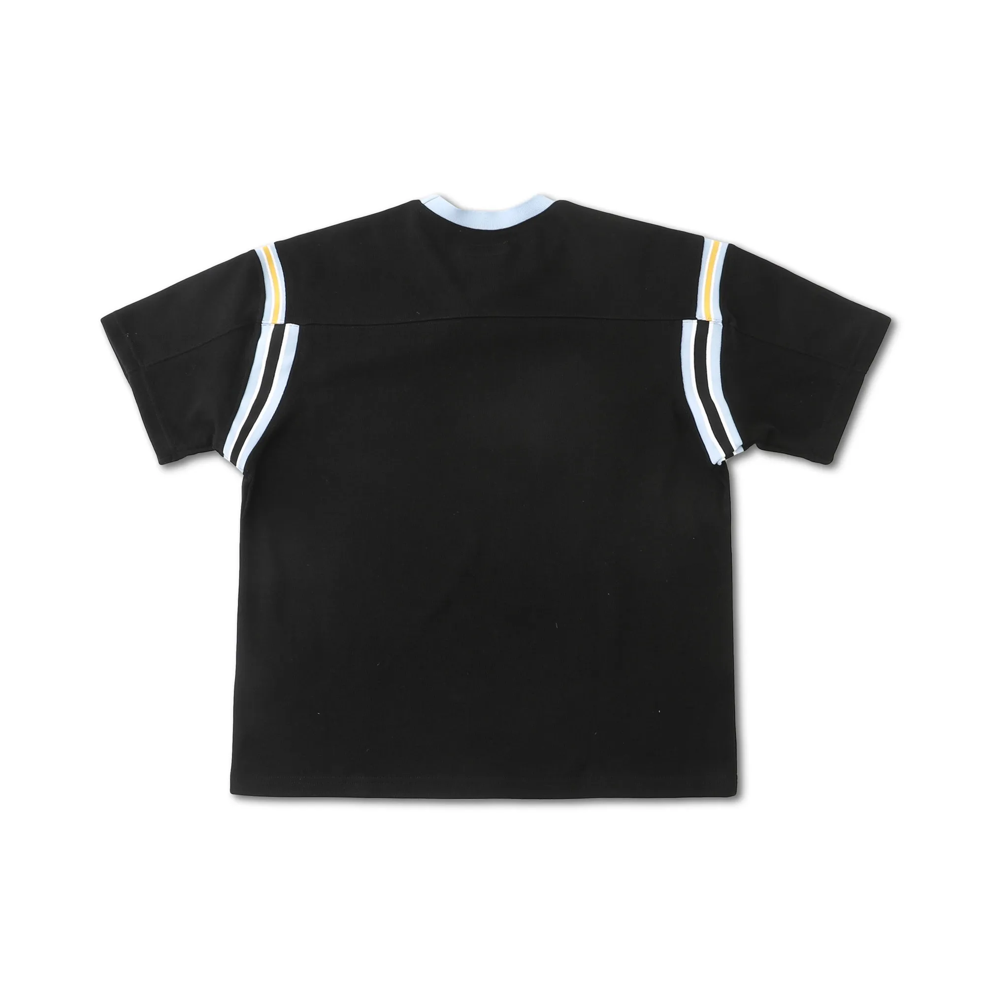 S626💰p220 Supreme SS25 WEEK8 Split S/S Football Top patchwork pattern ribbed round neck short-sleeved American trendy football jersey for men and women. Original purchase and development! The color matching thread is customized at 1:1, and the accessories and details are all in place!  Color: Black Green Size: S M L