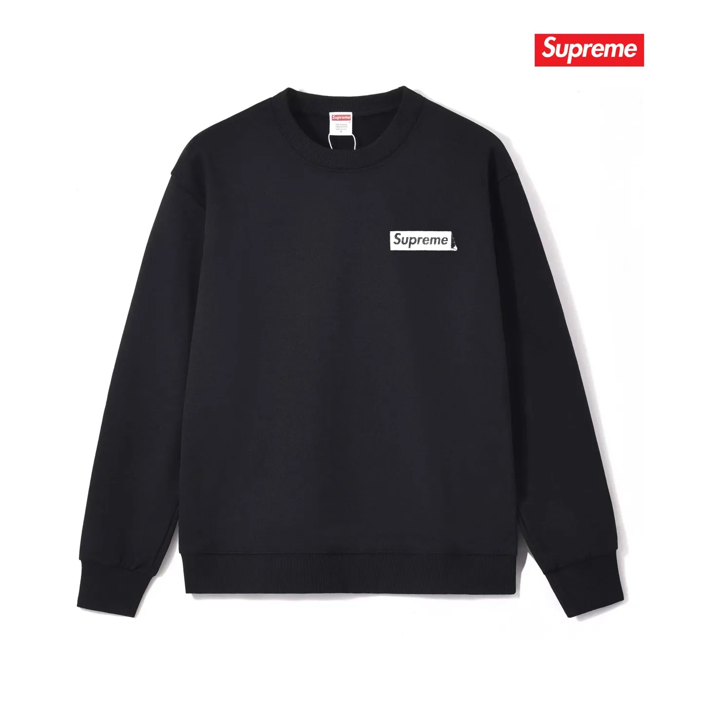 Style No. S1070 #terry p150💰 Velvet 160💰 Supreme FW23 WEEK7 STATIC TEE letter round neck sweatshirt Made of 400g large terry (drop shoulder large version) fabric, soft texture and no pilling Imported environmentally friendly printing glue The pattern is bright and three-dimensional Quality💥Same style for men and women The upper body is fashionable Color: black white gray Size: S M L XL XXL