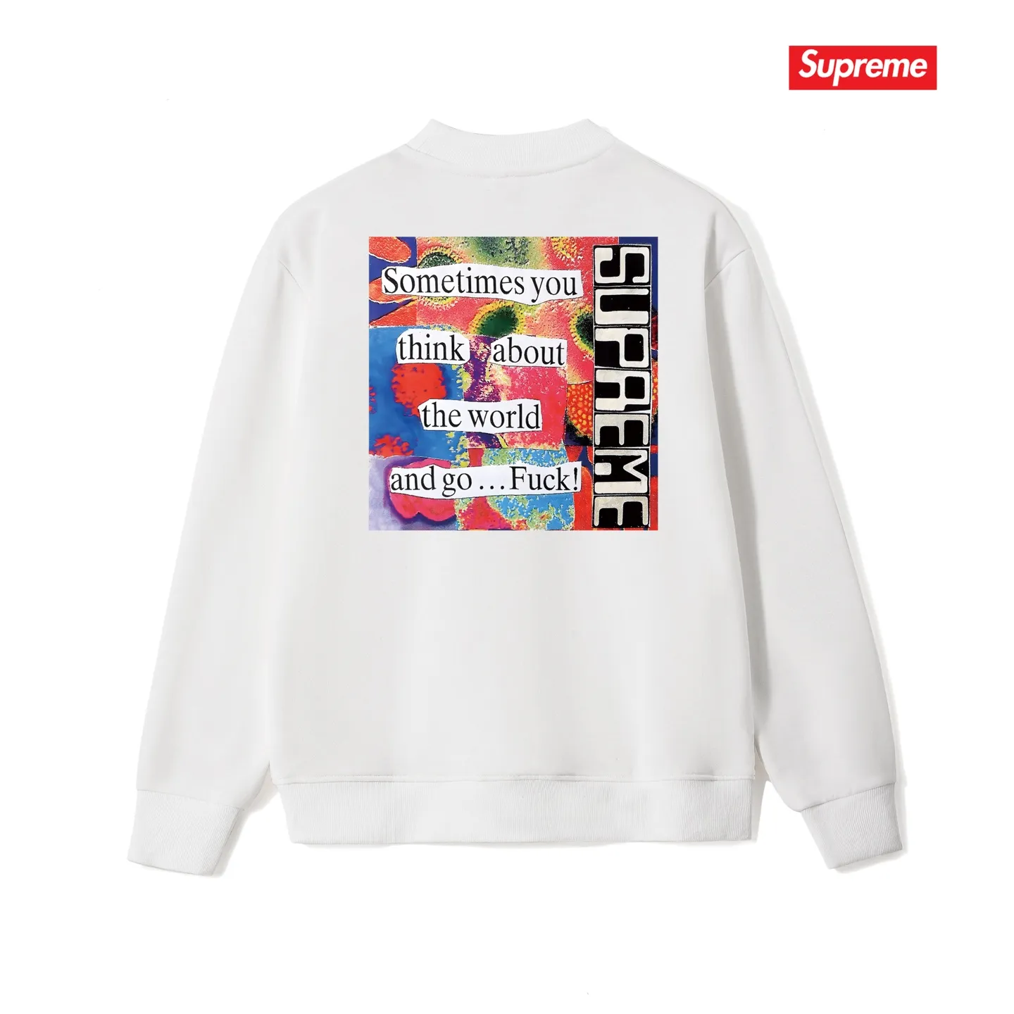 Style No. S1070 #terry p150💰 Velvet 160💰 Supreme FW23 WEEK7 STATIC TEE letter round neck sweatshirt Made of 400g large terry (drop shoulder large version) fabric, soft texture and no pilling Imported environmentally friendly printing glue The pattern is bright and three-dimensional Quality💥Same style for men and women The upper body is fashionable Color: black white gray Size: S M L XL XXL