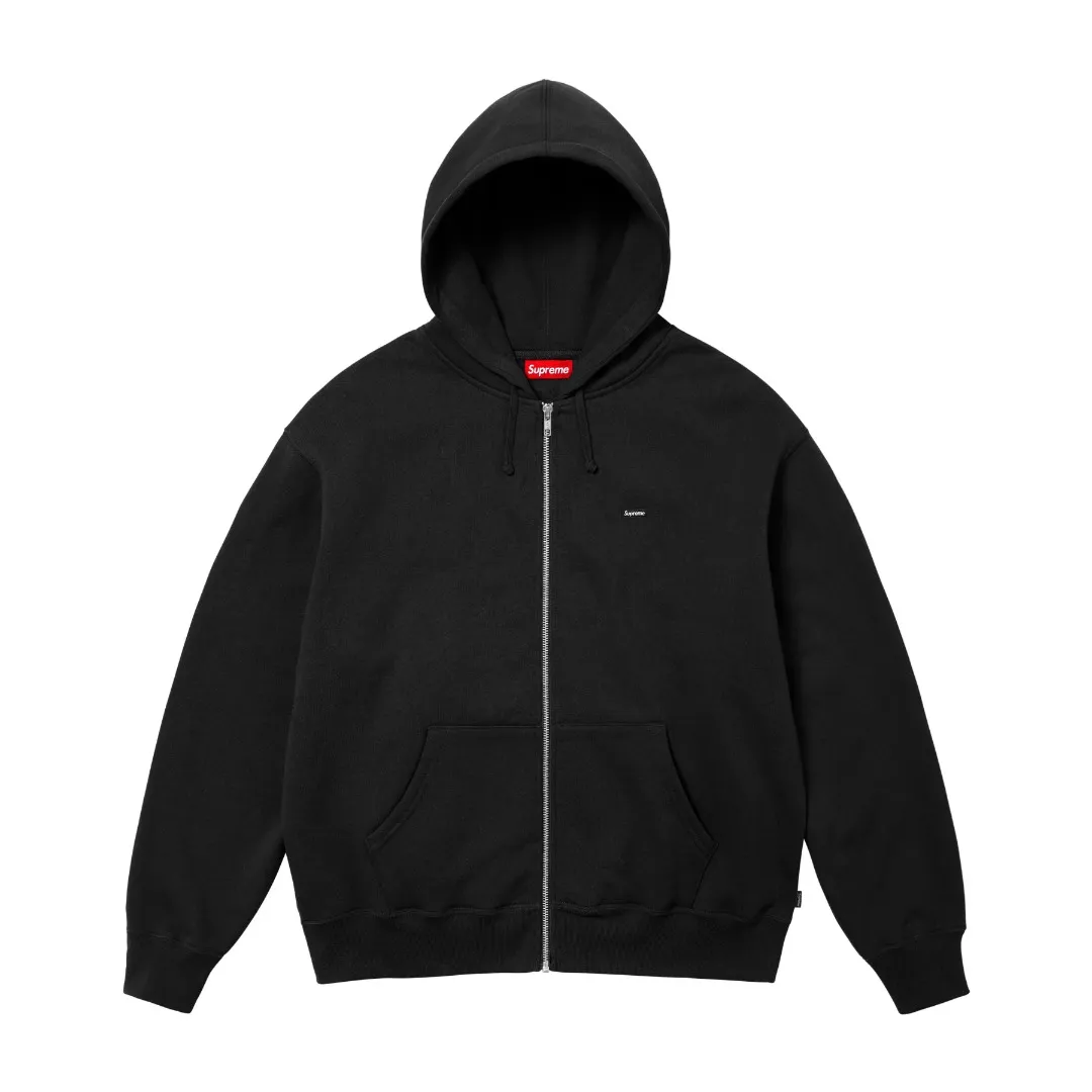 🅿️330 S278 top version Supreme 24FW Small Box small label embroidered zipper cardigan sweatshirt 1. Fabric: According to ZP testing, custom woven and dyed, pure cotton 460G fleece main fabric 2. Process: Imported Behringer embroidery machine operation, exquisite and perfect presentation 3. Hem and cuffs: Customized color matching thread adopts 520G non-elastic thread (Low-end goods use elastic threads to cause the hem and cuffs to appear wavy) 4. Customized ZP YKK zipper/main label/wash label/tag/packaging bag (equipped with an extra-large thickened handbag) Size: S~XL