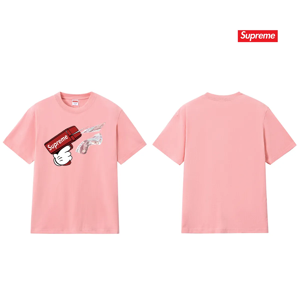 S167 P110💰 Sup STK008_KID GRIGIO printed short-sleeved men's and women's couple's wear, the same style pure cotton round neck casual half-sleeved T-shirt, loose fit, using 260 grams of combed cotton double yarn, from fabrics to accessories, all three standards are complete and follow ZP. Imported Matsui company's slurry printing will never crack. The whole piece is made with a three-needle five-thread process. The collar-shoulder seam-sleeve seam is a double line, which looks more three-dimensional and textured. The process is consistent with the authentic original version, and the classic version is free to compare.