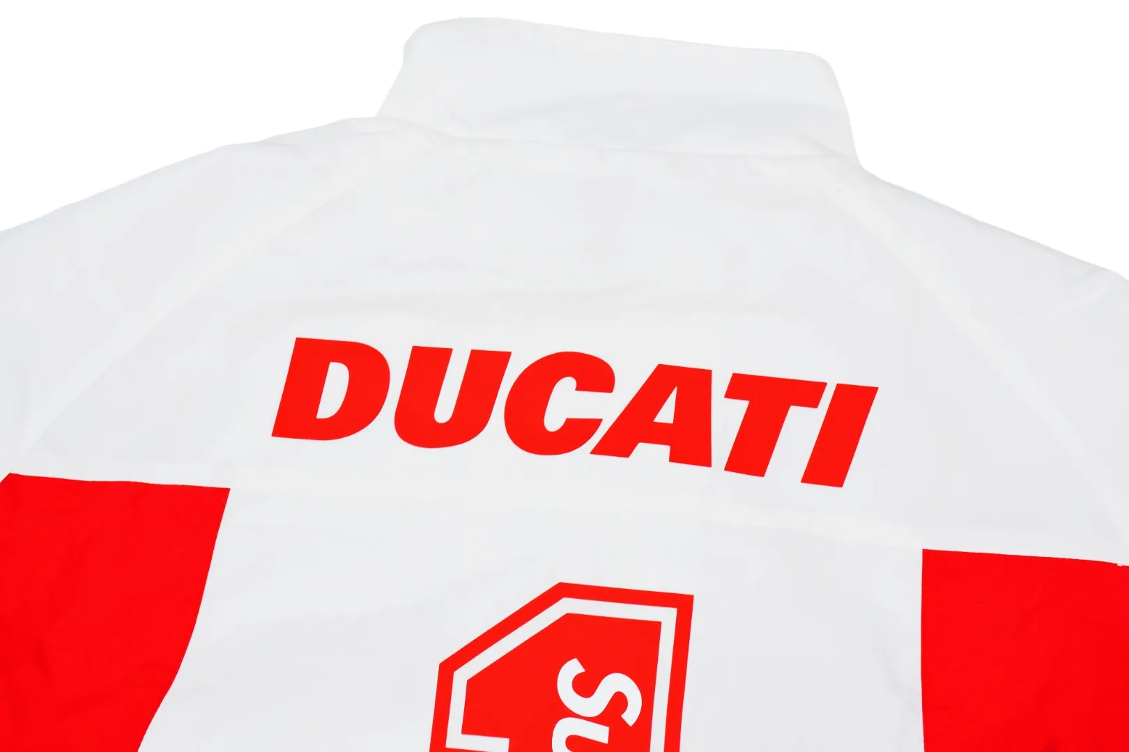 S552💰p570 Supreme 24ss Ducati Ducati co-branded Track Jacket racing uniform school uniform jacket - Color: Black White - Size: S M L XL Customized full set of accessories/YKK metal zipper/Customized hardware/Three standards