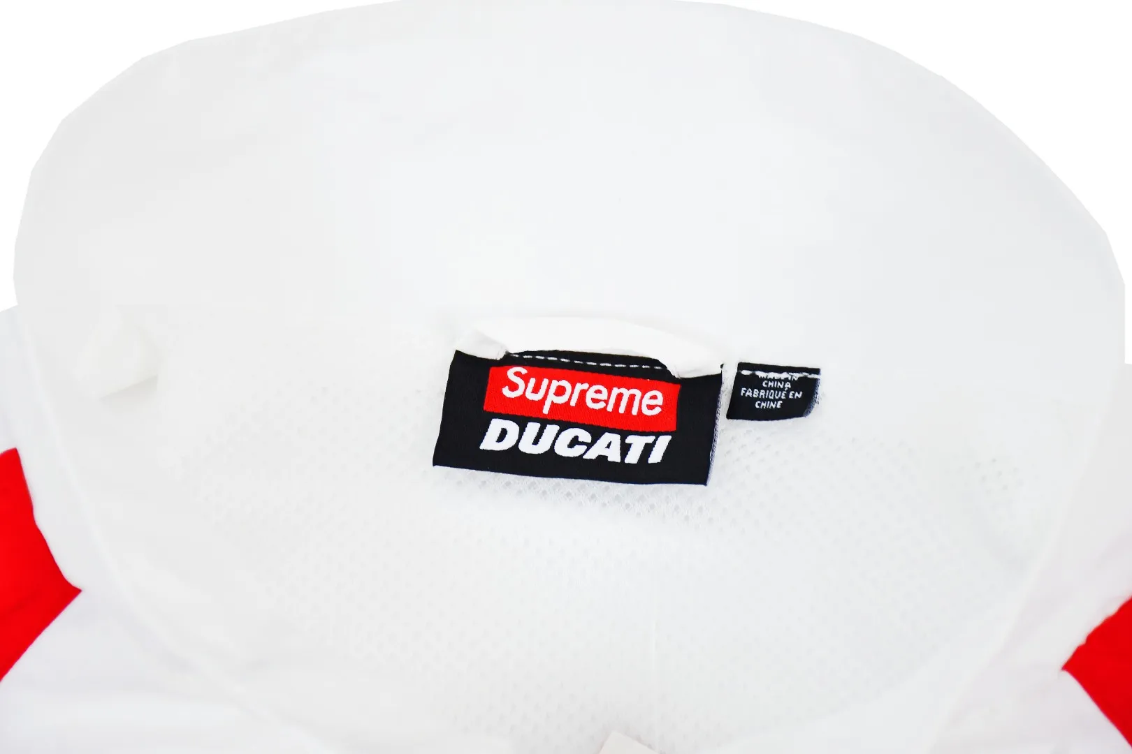 S552💰p570 Supreme 24ss Ducati Ducati co-branded Track Jacket racing uniform school uniform jacket - Color: Black White - Size: S M L XL Customized full set of accessories/YKK metal zipper/Customized hardware/Three standards