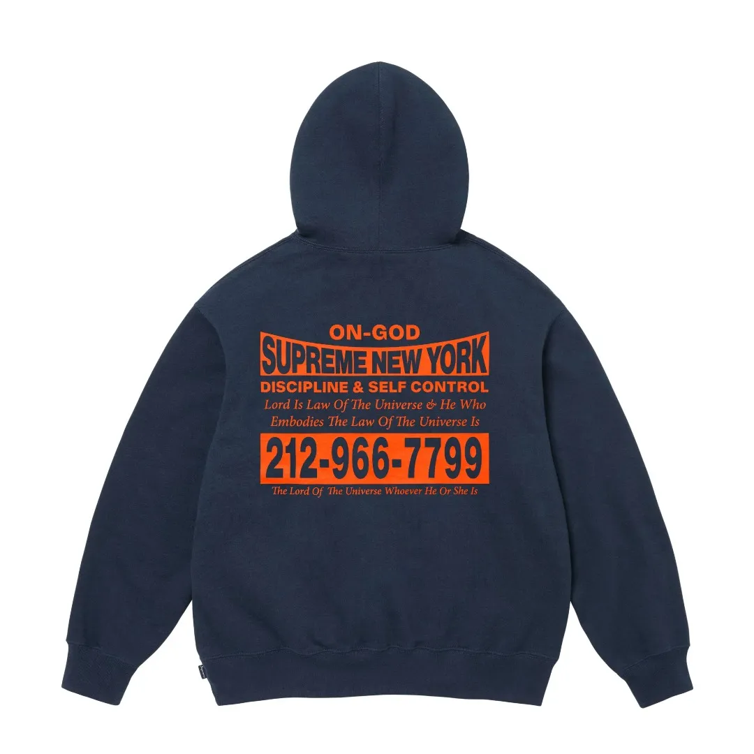 S562💰p320 Top version Supreme 24FW ON GOD HOODED SWEATSHIRT hooded sweatshirt with letter print on the back. For those of us who focus on top Sup products, this sweatshirt is naturally available. ZP testing, custom weaving and dyeing, pure cotton 450G fleece main fabric Printing uses thermoset ink printing, also known as plastic ink, or self-adhesive ink. Its ingredients are: mainly composed of polyvinyl chloride (PVC) and phthalates. PVC and phthalates, color fixing agents, stabilizers, and thickeners are mixed to form thermoset ink. It is not the digital direct printing advertised on the market. The printing texture of thermoset ink is something that cannot be achieved by digital direct printing. Customized ZP co-branding Main label/wash label/hangtag/packaging bag (equipped with extra-large thickened handbag) There is a high probability of passing the inspection version. If you put the original packaging picture together, there is a high chance that it will pass. Size: S-XL