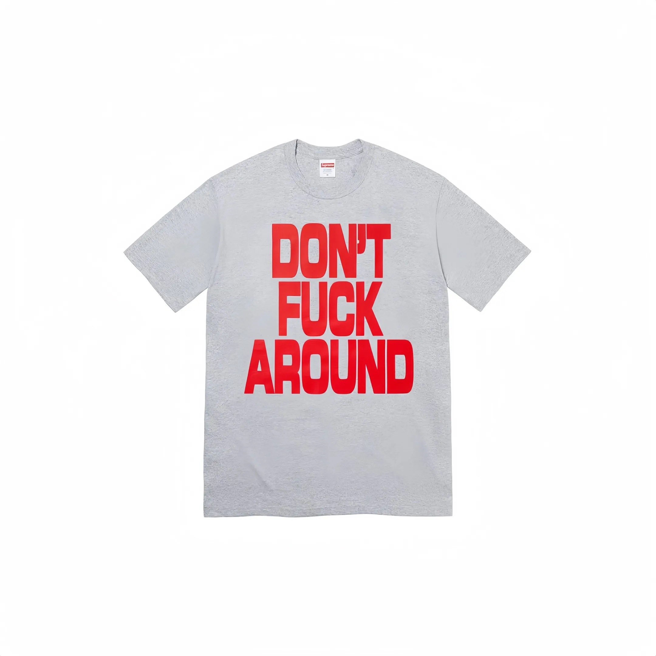 #S78 P110💰 Supreme FW22 Week 5 Don’t Around Tee Letter printed round neck pullover short-sleeved T-shirt is made of 260g combed cotton double yarn. From fabrics to accessories, all three standards are complete and ZP is imported. The slurry printing from Matsui Company will never crack. The whole piece is made of three-needle five-thread technology. The neckline-shoulder seam-sleeve seam is double-lined, which looks more three-dimensional and textured) and the original version has the same craftsmanship and classic version. Feel free to compare zp. The whole piece is made using three-needle five-thread craftsmanship. The neckline-shoulder seam-sleeve seam is double-threaded, making it look more three-dimensional and textured.) It has the same craftsmanship as the authentic original, classic version. Color: black, white, gray. Size: S M L XL XXL.