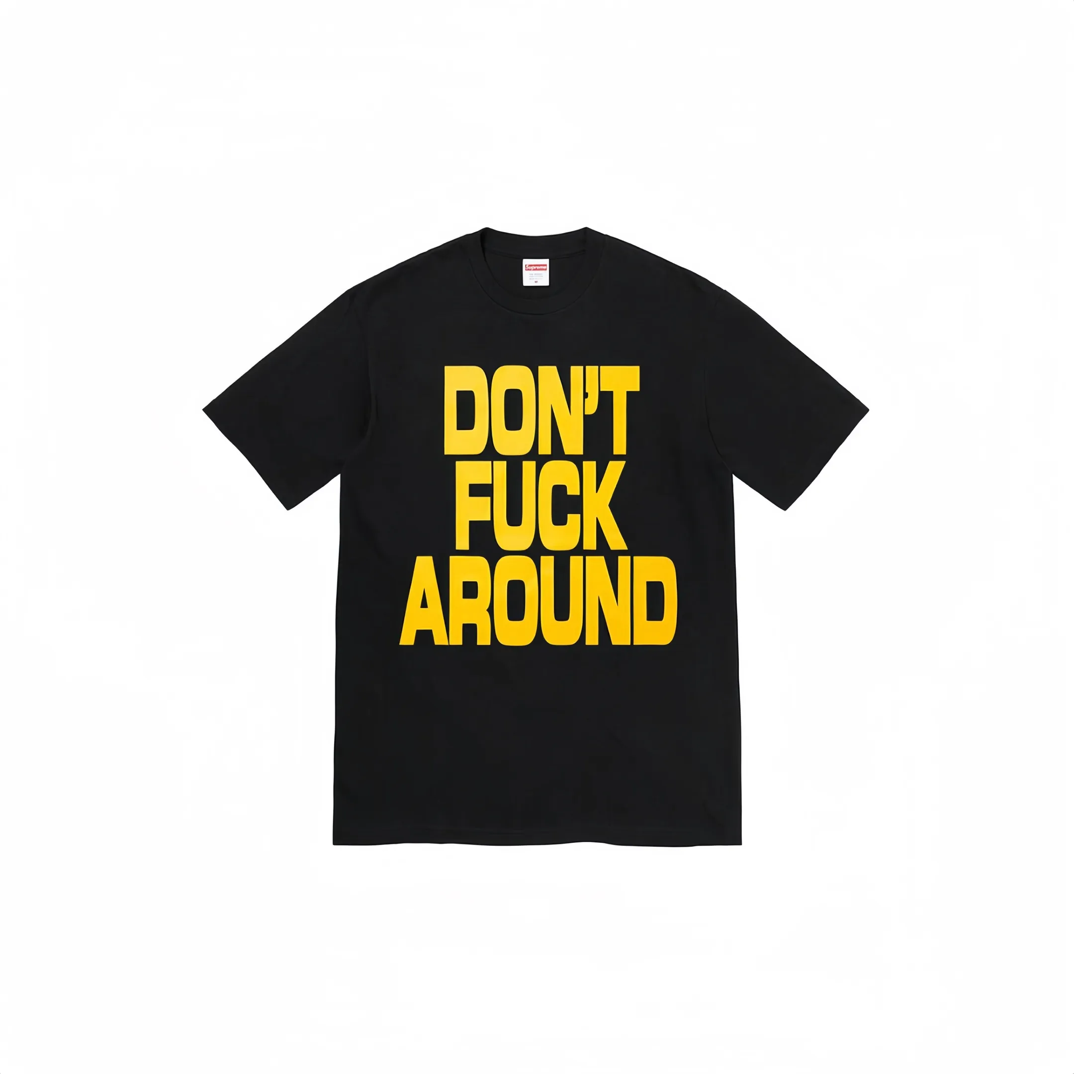 #S78 P110💰 Supreme FW22 Week 5 Don’t Around Tee Letter printed round neck pullover short-sleeved T-shirt is made of 260g combed cotton double yarn. From fabrics to accessories, all three standards are complete and ZP is imported. The slurry printing from Matsui Company will never crack. The whole piece is made of three-needle five-thread technology. The neckline-shoulder seam-sleeve seam is double-lined, which looks more three-dimensional and textured) and the original version has the same craftsmanship and classic version. Feel free to compare zp. The whole piece is made using three-needle five-thread craftsmanship. The neckline-shoulder seam-sleeve seam is double-threaded, making it look more three-dimensional and textured.) It has the same craftsmanship as the authentic original, classic version. Color: black, white, gray. Size: S M L XL XXL.