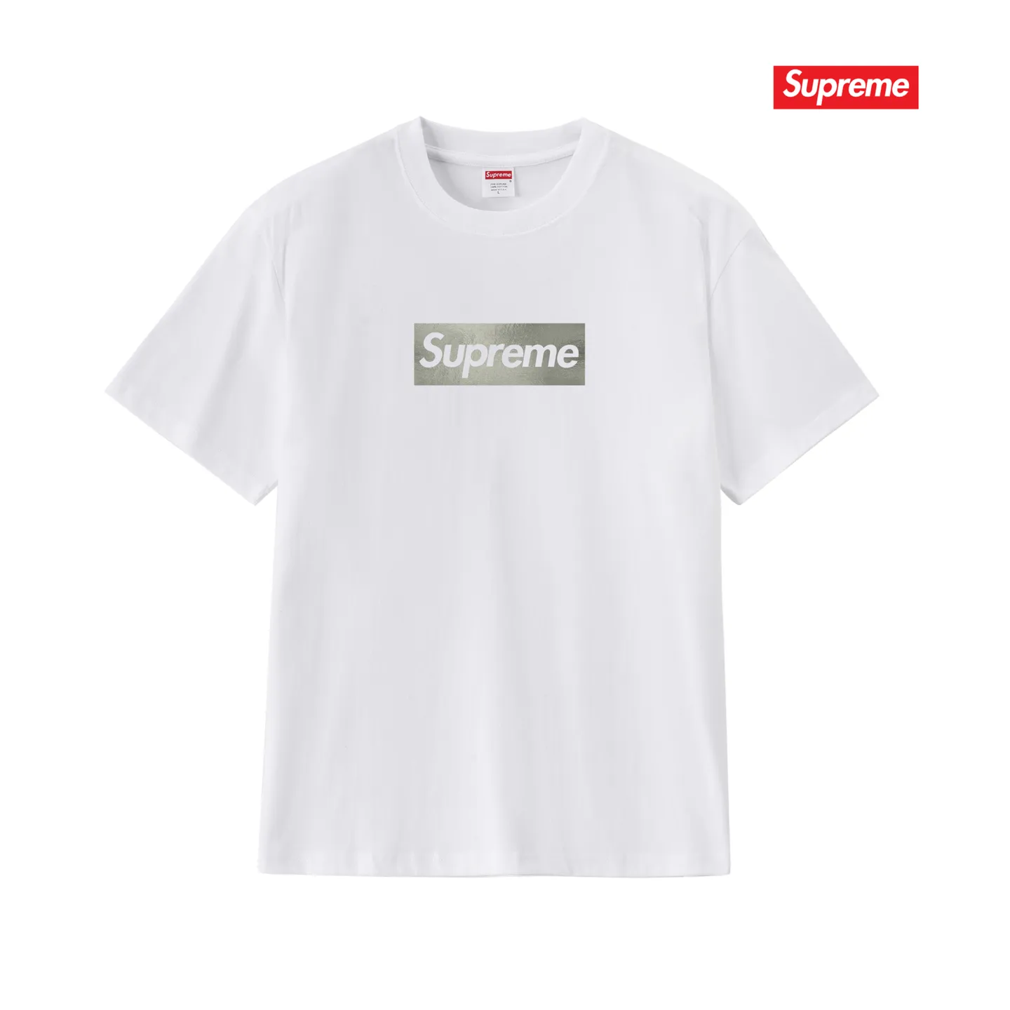 S157 P110💰 25-year new Sup Chicago store opening limited solid color printed round neck short-sleeved T-shirt for men and women. Loose fit. Made of 260g combed cotton double yarn. All three standards are complete from fabrics to accessories. ZP. Imported Matsui Company slurry printing will never crack. The whole piece adopts three-needle five-thread technology. The neckline-shoulder seam-sleeve seam is double-lined, which looks more three-dimensional and textured. The same process as the original version, classic version Feel free to compare zp. The whole piece adopts three-needle five-thread craftsmanship (neckline-shoulder seam-sleeve seam double thread, which looks more three-dimensional and textured). It has the same craftsmanship as the original original, classic version. Color: black, white, light gray, navy blue, pink. Size: S M L XL XXL
