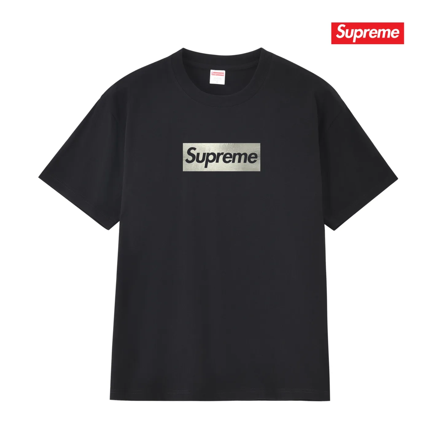 S157 P110💰 25-year new Sup Chicago store opening limited solid color printed round neck short-sleeved T-shirt for men and women. Loose fit. Made of 260g combed cotton double yarn. All three standards are complete from fabrics to accessories. ZP. Imported Matsui Company slurry printing will never crack. The whole piece adopts three-needle five-thread technology. The neckline-shoulder seam-sleeve seam is double-lined, which looks more three-dimensional and textured. The same process as the original version, classic version Feel free to compare zp. The whole piece adopts three-needle five-thread craftsmanship (neckline-shoulder seam-sleeve seam double thread, which looks more three-dimensional and textured). It has the same craftsmanship as the original original, classic version. Color: black, white, light gray, navy blue, pink. Size: S M L XL XXL