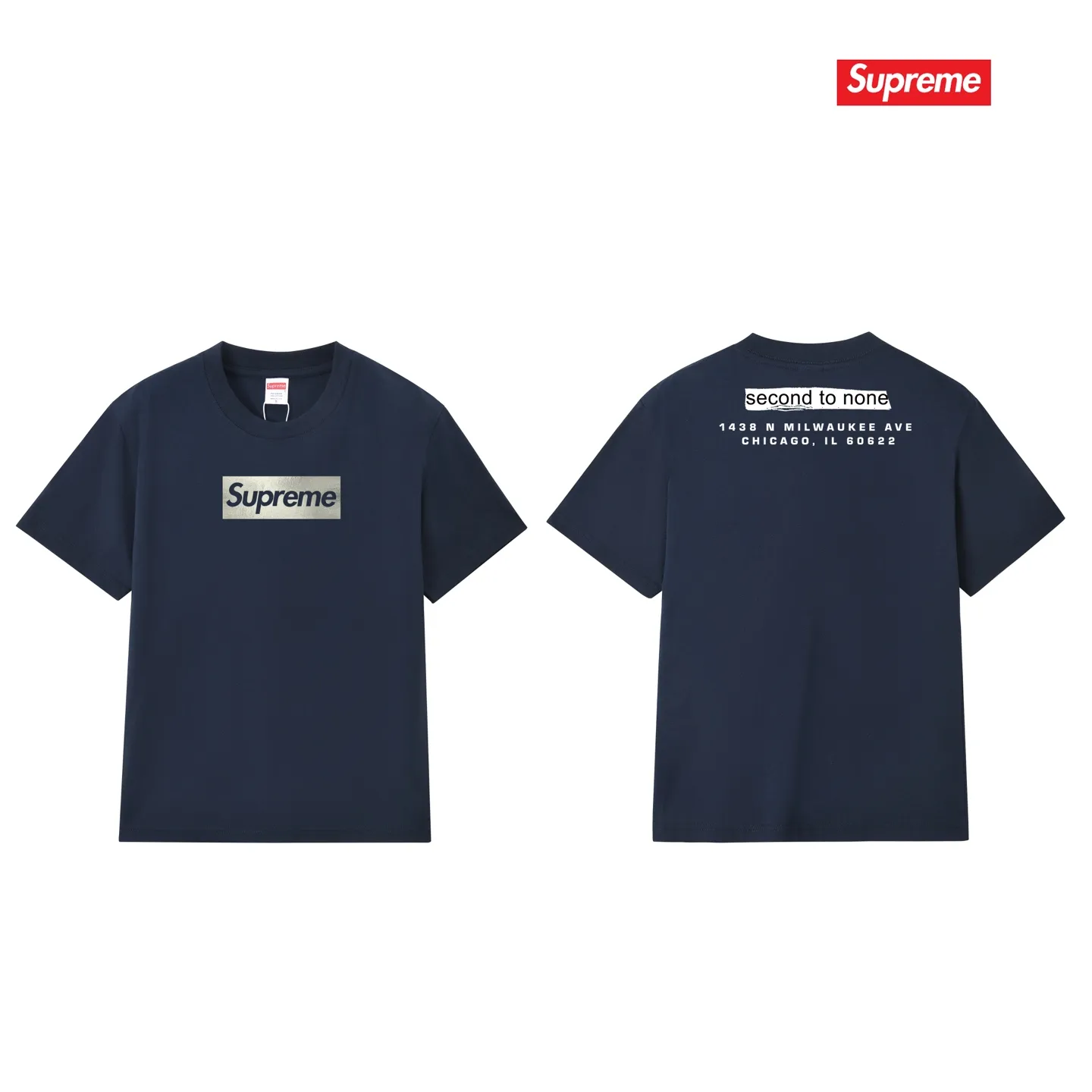 S157 P110💰 25-year new Sup Chicago store opening limited solid color printed round neck short-sleeved T-shirt for men and women. Loose fit. Made of 260g combed cotton double yarn. All three standards are complete from fabrics to accessories. ZP. Imported Matsui Company slurry printing will never crack. The whole piece adopts three-needle five-thread technology. The neckline-shoulder seam-sleeve seam is double-lined, which looks more three-dimensional and textured. The same process as the original version, classic version Feel free to compare zp. The whole piece adopts three-needle five-thread craftsmanship (neckline-shoulder seam-sleeve seam double thread, which looks more three-dimensional and textured). It has the same craftsmanship as the original original, classic version. Color: black, white, light gray, navy blue, pink. Size: S M L XL XXL