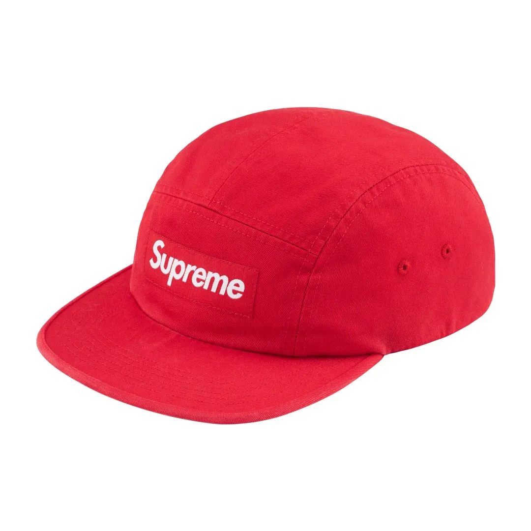 🅿️136 S179 Supreme 24SS Washed Chino Leather Buckle Baseball Cap Peaked Cap Color: Black Red Leopard Print Washed Blue Snake Print