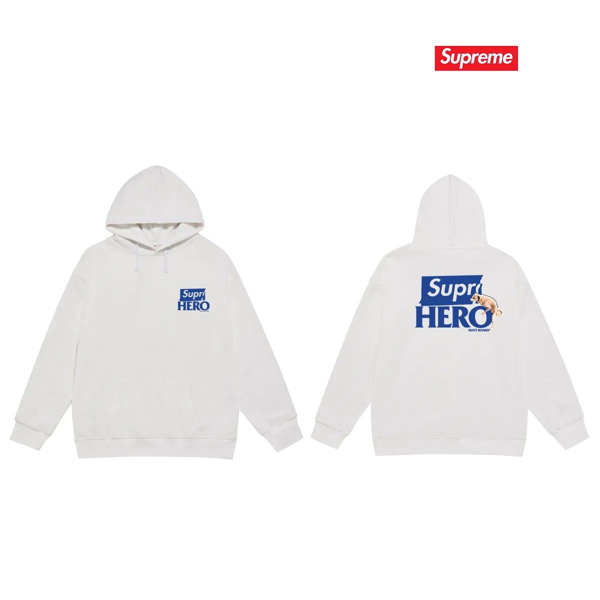Style number S2018 #terry P160💰 Velvet P170💰 Supreme ANTIHERO joint series SS22 Week 17 Antihero Dog Tee Dog letter logo printed hooded sweatshirt Made of 400g large terry 430g silver fox velvet (drop shoulder large version) fabric, soft texture and no pilling Imported environmentally friendly printing glue The pattern is bright and three-dimensional Quality 💥 Same style for men and women The upper body is trendy Color: Black White Gray Size: S M L XL XXL