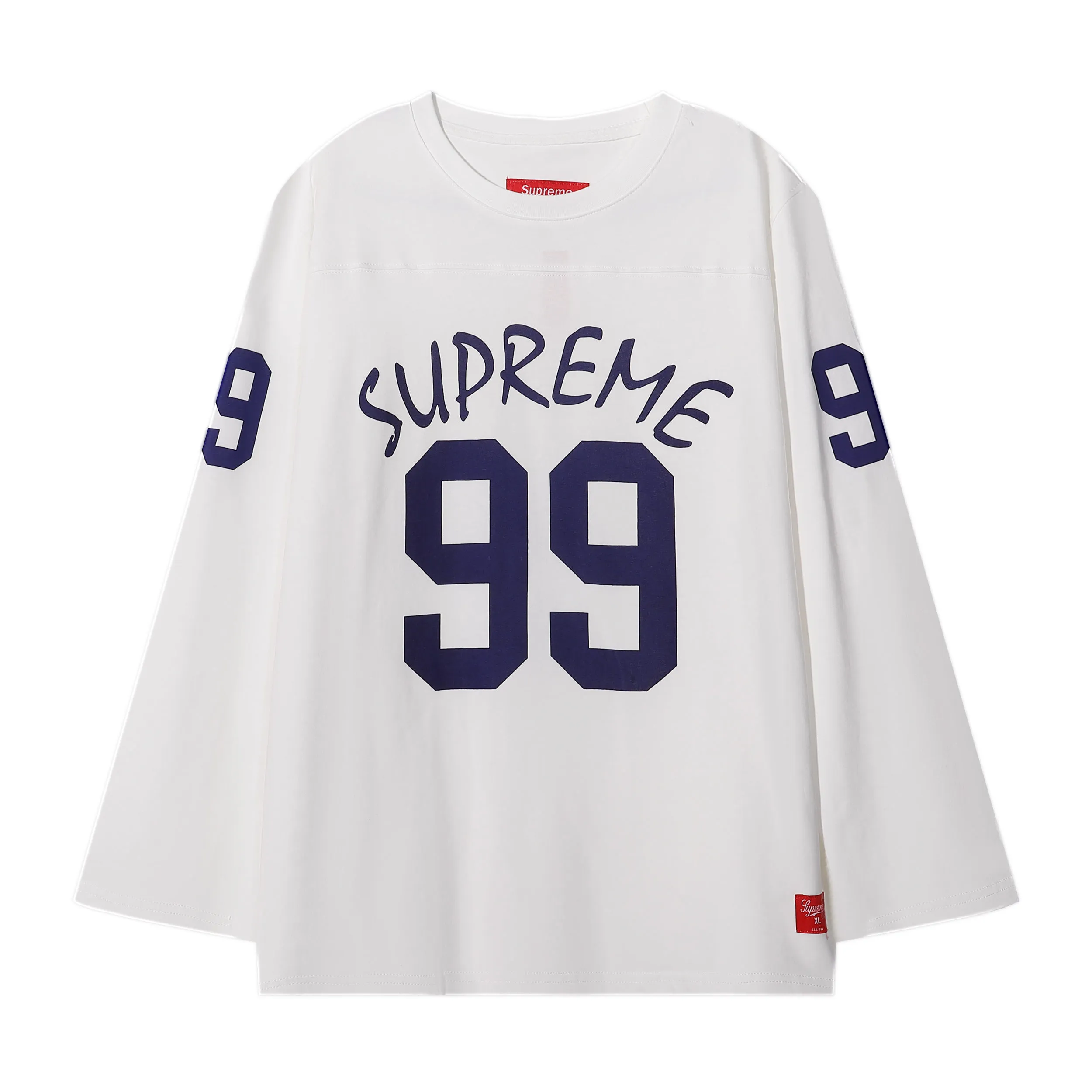 P160 supreme No. 99 printed long-sleeved T-shirt black off-white SMLXL size S M L