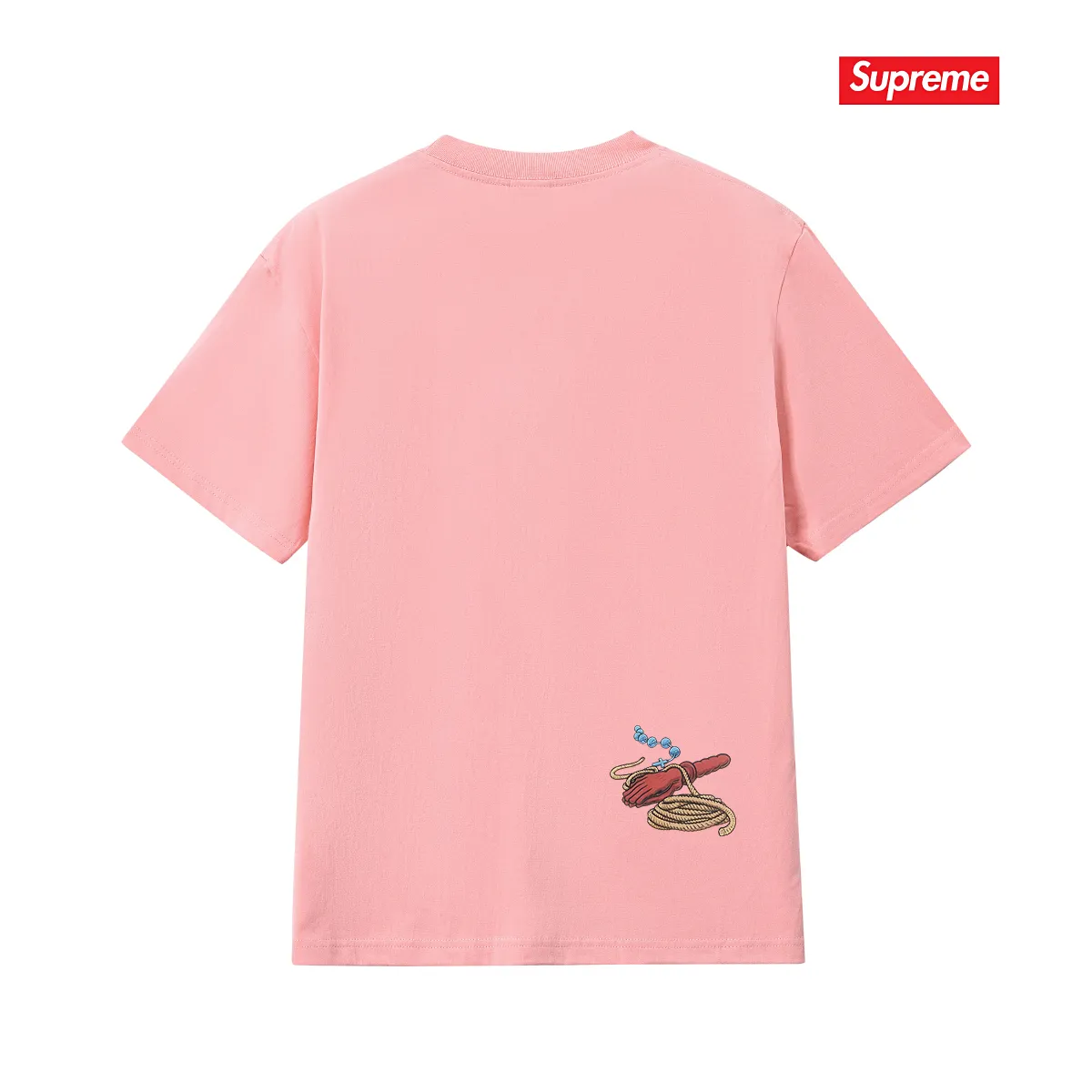 S196 P110💰 Sup American trendy printed short-sleeved loose ins casual versatile men's and women's new summer tops and trendy brand T-shirts. Loose fit. Made of 260g combed cotton double yarn. All three standards are complete from fabrics to accessories. ZP. Imported Matsui company's slurry printing will never crack. The whole piece adopts three-needle five-thread technology. The neckline-shoulder seam-sleeve seam is double-lined, which looks more three-dimensional and textured. The same process as the original version, classic version. Feel free to compare zp. The whole piece adopts three-needle five-thread craftsmanship (neckline-shoulder seam-sleeve seam double thread, which looks more three-dimensional and textured). It has the same craftsmanship as the original original, classic version. Color: black, white, light gray, pink, navy. Size: S M L XL XXL