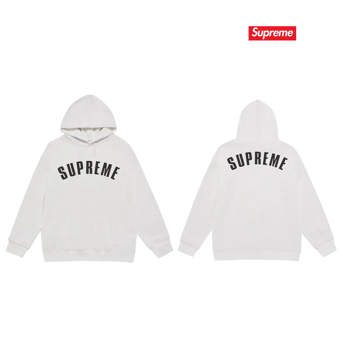 Style No. S2168 #Terry P160💰 Velvet P170💰 Sup burst crackle letter LOGO hooded sweatshirt Made of 400g large terry 430g silver fox velvet (drop shoulder large version) fabric, soft texture and no pilling Imported environmentally friendly printing glue The pattern is bright and three-dimensional Quality 💥Same style for men and women The upper body is trendy Color: black white gray Size: S M L XL XXL