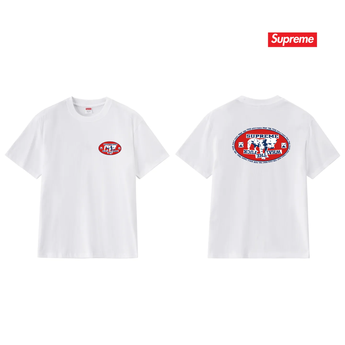 S260 P110💰 Supreme camouflage Dalmatian round neck short-sleeved T-shirt, same style for men and women, loose fit, made of 260g combed cotton double yarn, all three standards from fabrics to accessories, ZP, imported Matsui company slurry printing will never crack, the whole piece adopts three-needle five-thread process (neckline-shoulder seam-sleeve seam double line, looks more three-dimensional and textured) consistent with the original version, classic version Feel free to compare zp. The whole piece adopts three-needle five-thread craftsmanship (neckline-shoulder seam-sleeve seam double thread, which looks more three-dimensional and textured). It has the same craftsmanship as the original original, classic version. Color: black, white, light gray, pink, navy. Size: S M L XL XXL