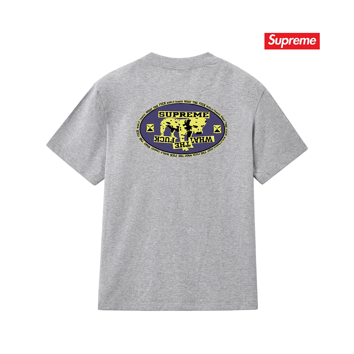 S260 P110💰 Supreme camouflage Dalmatian round neck short-sleeved T-shirt, same style for men and women, loose fit, made of 260g combed cotton double yarn, all three standards from fabrics to accessories, ZP, imported Matsui company slurry printing will never crack, the whole piece adopts three-needle five-thread process (neckline-shoulder seam-sleeve seam double line, looks more three-dimensional and textured) consistent with the original version, classic version Feel free to compare zp. The whole piece adopts three-needle five-thread craftsmanship (neckline-shoulder seam-sleeve seam double thread, which looks more three-dimensional and textured). It has the same craftsmanship as the original original, classic version. Color: black, white, light gray, pink, navy. Size: S M L XL XXL
