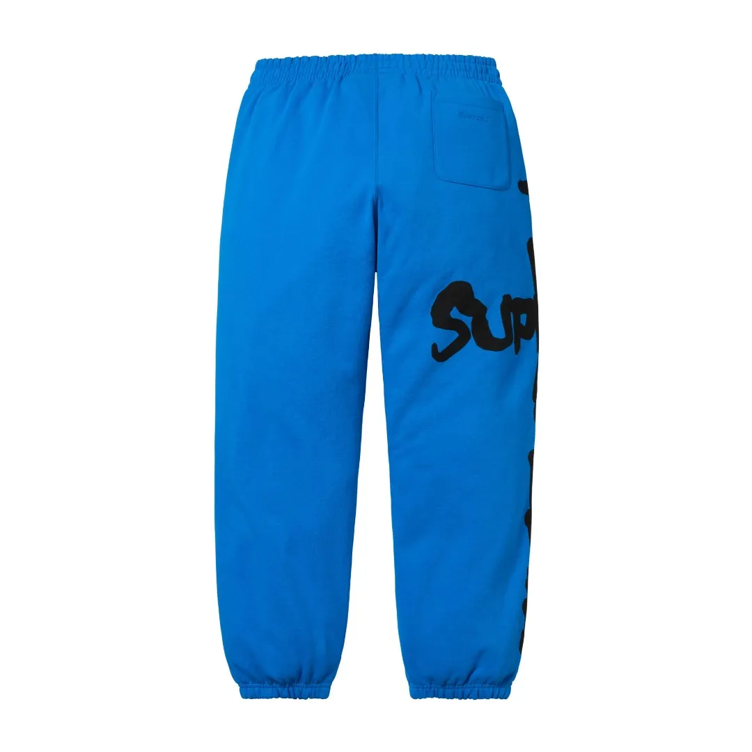 🅿️310 S268 top version SUPREME®/THRASHER® CREWNECK FW24 flame co-branded letter printed plus velvet sweatpants Fabric: ZP assay custom woven and dyed pure cotton 460G plus velvet main fabric horizontal cutting 520G 2X2 thread Printing: Printing uses thermoset ink printing, also known as plastic ink, or self-adhesive ink. Its ingredients are: mainly composed of polyvinyl chloride (PVC) and phthalates. PVC and phthalates, fixatives, stabilizers, and thickeners are mixed to form thermoset ink. It is not the digital direct printing advertised in the market. The printing texture of thermoset ink is unachievable by digital direct printing. Customized ZP Main label/wash label/tag/packaging bag (equipped with extra large thickened handbag) Size: S~XL