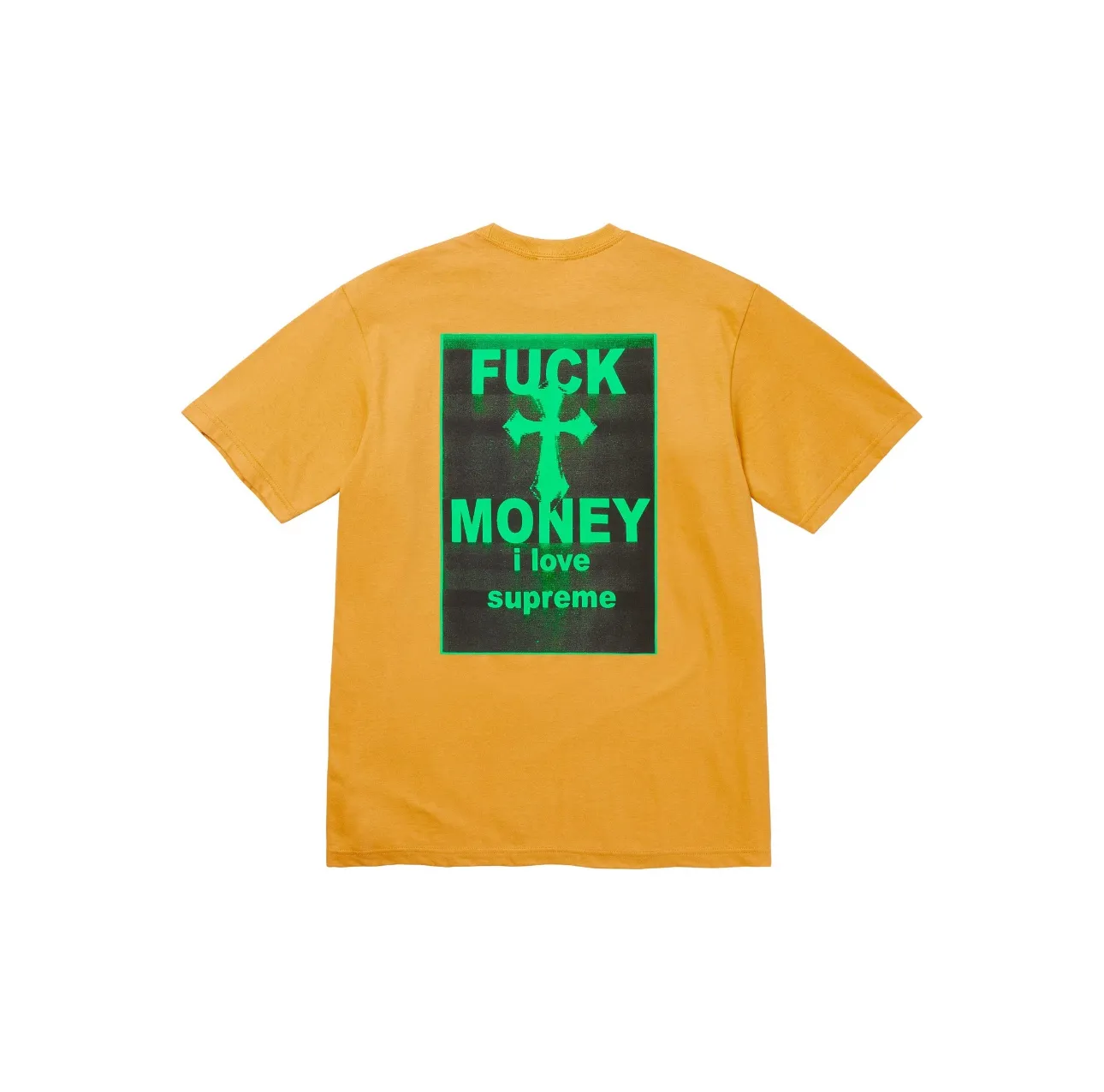 #S85 P110💰 Supreme FW24 WEEK1 Money Tee Cotton short-sleeved T-shirt with letter cross print on the back. The same style for men and women is made of 260g combed cotton double yarn. From fabrics to accessories, all three standards are complete and follow ZP. The slurry printing imported from Matsui Company will never crack. The whole piece is made of three-needle five-thread technology. The neckline-shoulder seam-sleeve seam is double-lined, which looks more three-dimensional and textured.) It is the same craftsmanship as the original version, and has a classic version. Feel free to compare zp. The whole piece adopts three-needle five-thread craftsmanship (neckline-shoulder seam-sleeve seam double thread, which looks more three-dimensional and textured). It has the same craftsmanship as the original original, classic version. Color: red, yellow, gray, white, black. Size: S M L XL XXL