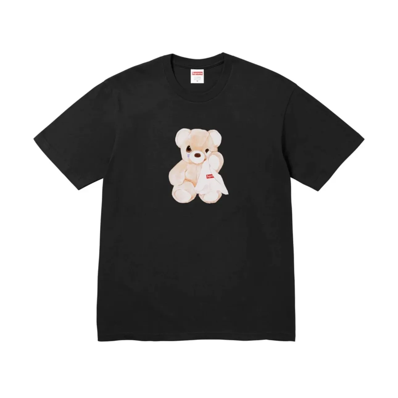 S133 p110💰 Supreme 25SS week18Bear Tee Crying Bear short-sleeved T-shirt, loose fit, made of 260g combed cotton double yarn, all three standards from fabrics to accessories, ZP, imported Matsui company slurry printing will never crack, the whole piece adopts three-needle five-thread technology. The neckline-shoulder seam-sleeve seam is double-lined, looks more three-dimensional and textured) and the original version has the same craftsmanship, classic version Feel free to compare zp. The whole piece adopts three-needle five-thread craftsmanship (neckline-shoulder seam-sleeve seam double thread, which looks more three-dimensional and textured). It has the same craftsmanship as the original original, classic version. Color: black, white, pink, light blue. Size: S M L XL XXL