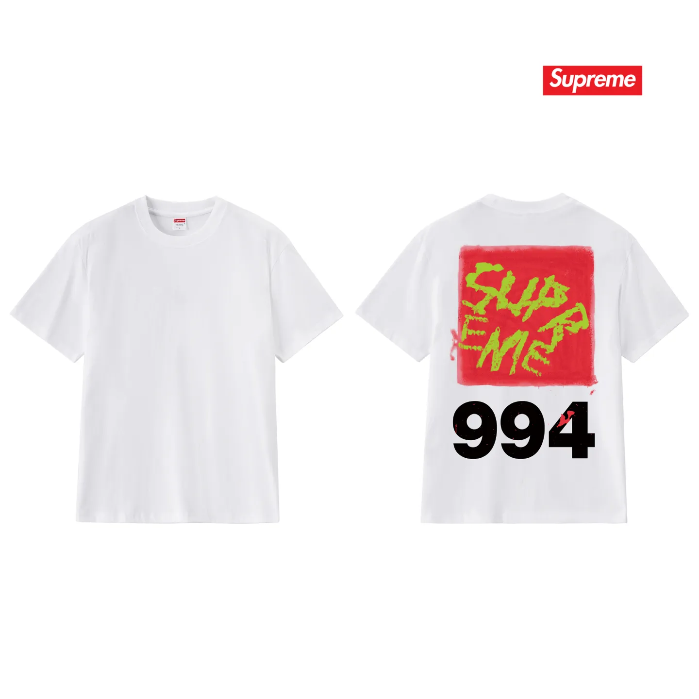 S241 P110💰 Supreme SS24 spring T-shirt series WEEK9 PAI NTTEE back printed loose short-sleeved American trendy T-shirt. Same style for men and women. Loose fit. Made of 260g combed cotton double yarn. From fabrics to accessories, all three standards are complete. ZP imported Matsui company slurry printing will never crack. The whole piece is made with a three-needle five-thread process. The neckline-shoulder seam-sleeve seam is double-lined, and it looks more three-dimensional and textured. The process is the same as the authentic original version. The classic version. Feel free to compare zp. The whole piece is made of a three-needle five-thread process. The neckline-shoulder seam-sleeve seam is double-threaded, which looks more three-dimensional and textured. The process is the same as the authentic original version. The classic version. Color: Black White Light Gray Pink Navy Size: S M L XL XXL