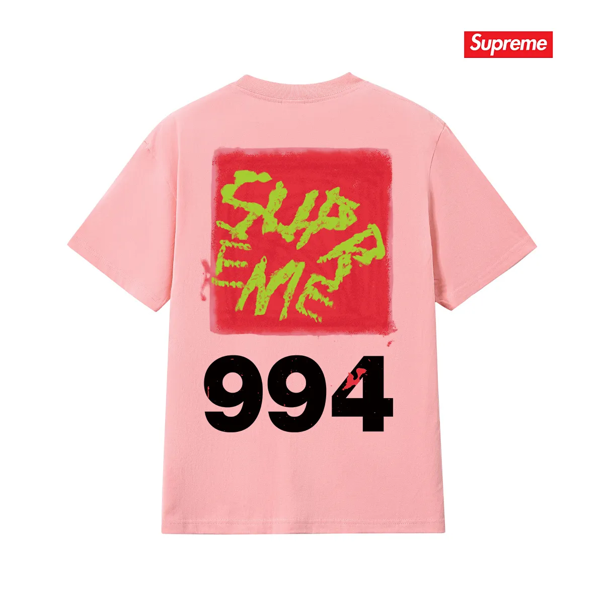 S241 P110💰 Supreme SS24 spring T-shirt series WEEK9 PAI NTTEE back printed loose short-sleeved American trendy T-shirt. Same style for men and women. Loose fit. Made of 260g combed cotton double yarn. From fabrics to accessories, all three standards are complete. ZP imported Matsui company slurry printing will never crack. The whole piece is made with a three-needle five-thread process. The neckline-shoulder seam-sleeve seam is double-lined, and it looks more three-dimensional and textured. The process is the same as the authentic original version. The classic version. Feel free to compare zp. The whole piece is made of a three-needle five-thread process. The neckline-shoulder seam-sleeve seam is double-threaded, which looks more three-dimensional and textured. The process is the same as the authentic original version. The classic version. Color: Black White Light Gray Pink Navy Size: S M L XL XXL