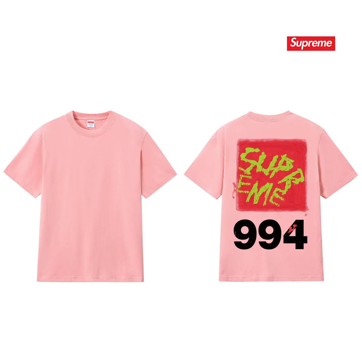 S241 P110💰 Supreme SS24 spring T-shirt series WEEK9 PAI NTTEE back printed loose short-sleeved American trendy T-shirt. Same style for men and women. Loose fit. Made of 260g combed cotton double yarn. From fabrics to accessories, all three standards are complete. ZP imported Matsui company slurry printing will never crack. The whole piece is made with a three-needle five-thread process. The neckline-shoulder seam-sleeve seam is double-lined, and it looks more three-dimensional and textured. The process is the same as the authentic original version. The classic version. Feel free to compare zp. The whole piece is made of a three-needle five-thread process. The neckline-shoulder seam-sleeve seam is double-threaded, which looks more three-dimensional and textured. The process is the same as the authentic original version. The classic version. Color: Black White Light Gray Pink Navy Size: S M L XL XXL
