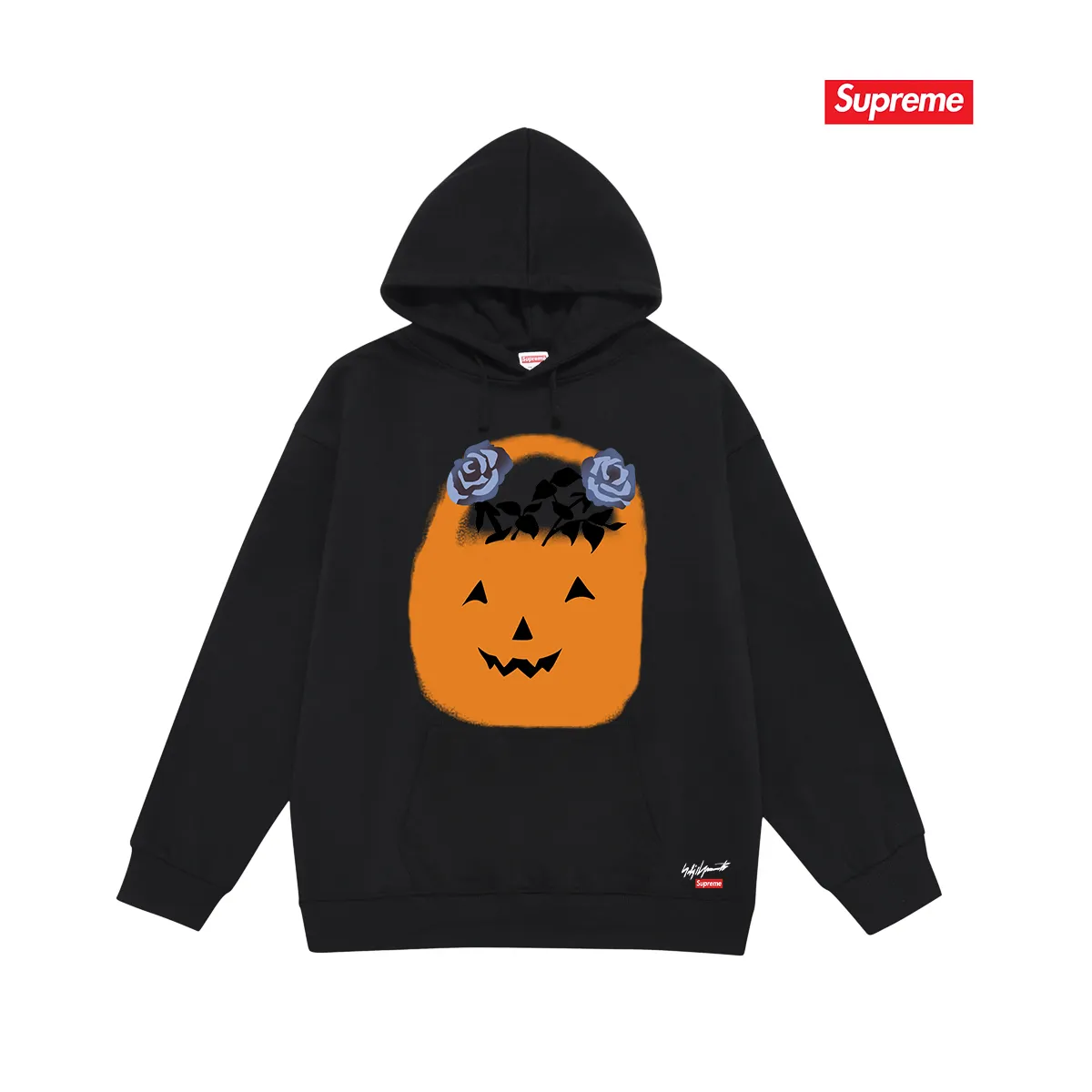 Style No. S2044 #terry P160💰 Velvet P170💰 Supreme FW22 Week 4 x Yohji Yamamoto co-branded hooded sweatshirt Made of 400g large terry 430g silver fox velvet (drop shoulder large version) fabric, soft texture and non-pilling, imported environmentally friendly printing glue, bright and three-dimensional pattern, quality 💥Same style for men and women, the upper body is trendy Color: Black White Gray Size: S M L XL XXL