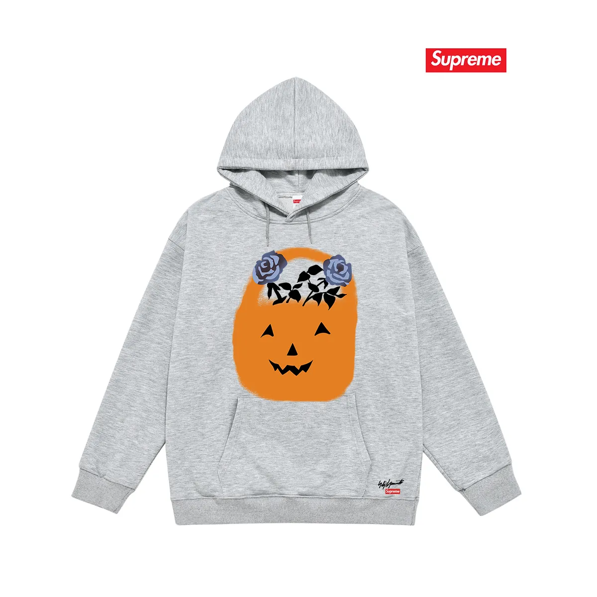 Style No. S2044 #terry P160💰 Velvet P170💰 Supreme FW22 Week 4 x Yohji Yamamoto co-branded hooded sweatshirt Made of 400g large terry 430g silver fox velvet (drop shoulder large version) fabric, soft texture and non-pilling, imported environmentally friendly printing glue, bright and three-dimensional pattern, quality 💥Same style for men and women, the upper body is trendy Color: Black White Gray Size: S M L XL XXL