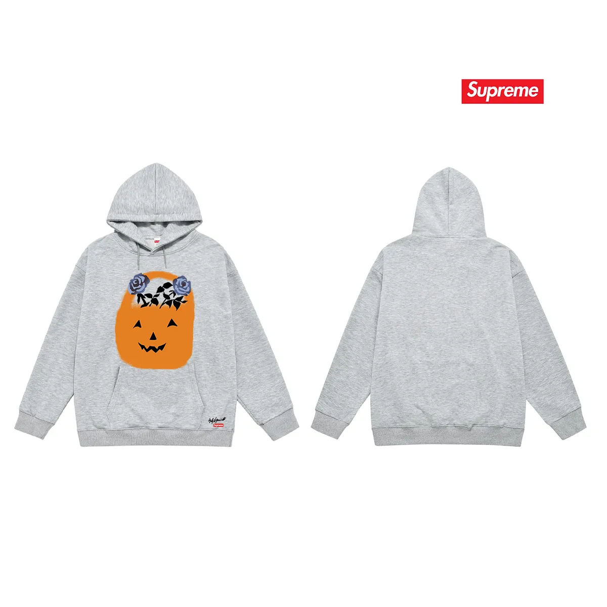 Style No. S2044 #terry P160💰 Velvet P170💰 Supreme FW22 Week 4 x Yohji Yamamoto co-branded hooded sweatshirt Made of 400g large terry 430g silver fox velvet (drop shoulder large version) fabric, soft texture and non-pilling, imported environmentally friendly printing glue, bright and three-dimensional pattern, quality 💥Same style for men and women, the upper body is trendy Color: Black White Gray Size: S M L XL XXL