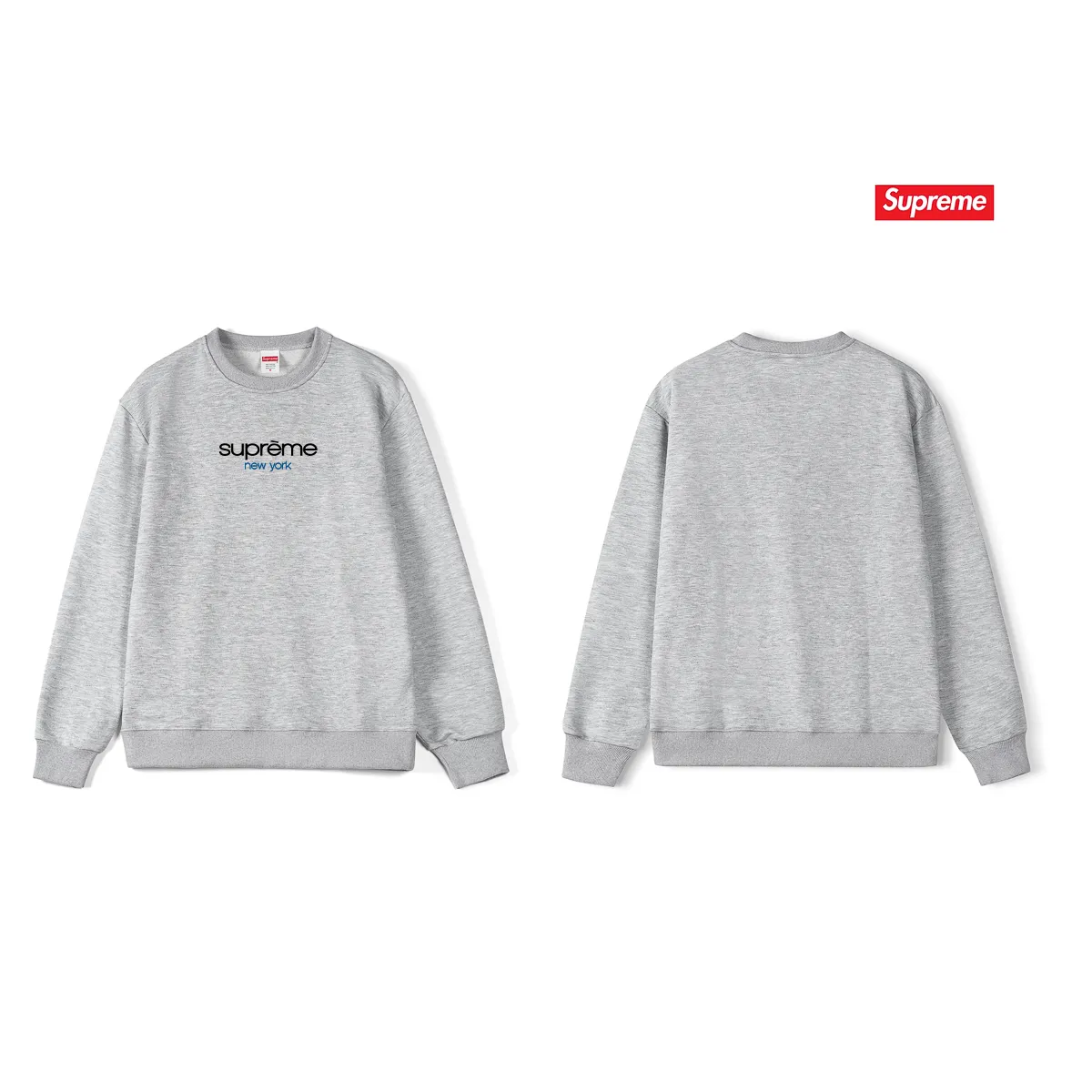 Style No. S1161 #terry p150💰 Velvet 160💰 SUP 74SS Classic Logo Tee classic logo round neck sweatshirt Made of 400 grams of large terry (drop shoulder large version) fabric, soft and non-pilling texture, imported environmentally friendly printing glue, bright and three-dimensional pattern, quality 💥Male and female, the upper body is fashionable Color: black white gray Size: S M L XL XXL