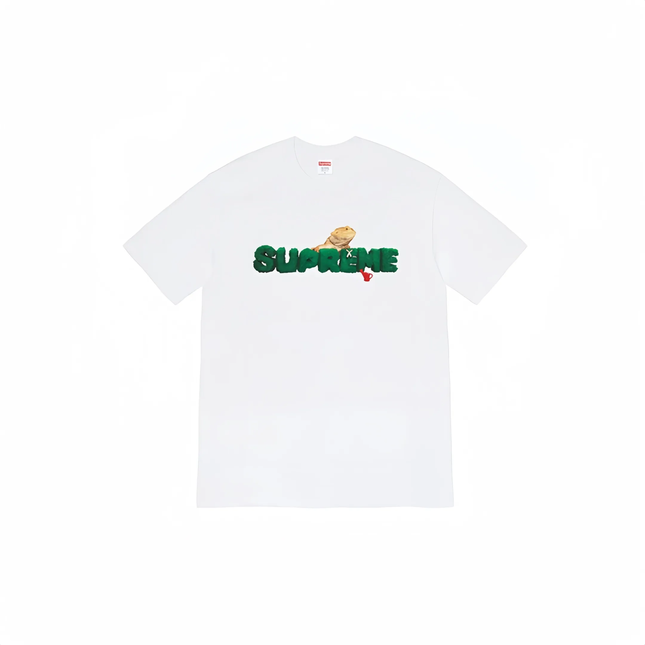 #S41 P110💰 Supreme Week 18 Lizard Tee Lizard pattern Logo round neck short-sleeved T-shirt for men and women is made of 260 grams of combed cotton double yarn. From fabrics to accessories, all three standards are complete and ZP is imported. Matsui company’s slurry printing will never crack. The whole piece is made of three-needle five-thread technology. The neckline-shoulder seam-sleeve seam is double-lined, which looks more three-dimensional and textured.) The same process as the original version, classic version Feel free to compare zp. The whole piece adopts three-needle and five-thread craftsmanship. The neckline-shoulder seam-sleeve seam is double-threaded, which looks more three-dimensional and textured.) It has the same craftsmanship as the authentic original, classic version. Color: navy blue, red, gray, black and white. Size: S M L XL XXL
