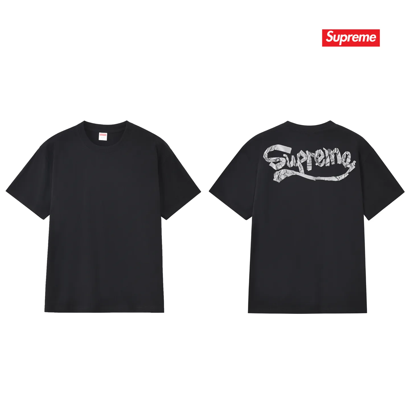S216 P110💰 New Sup 80SS Tape Tee pure cotton loose round neck T-shirt with logo printed on the back. Same style for men and women. Loose fit. Made of 260g combed cotton double yarn. All three standards are complete from fabrics to accessories. ZP. Imported Matsui Company slurry printing will never crack. The whole piece adopts three-needle five-thread technology. The neckline-shoulder seam-sleeve seam is double-lined, which looks more three-dimensional and textured. The same process as the original version, classic version. Feel free to compare zp. The whole piece adopts three-needle five-thread craftsmanship (neckline-shoulder seam-sleeve seam double thread, which looks more three-dimensional and textured). It has the same craftsmanship as the original original, classic version. Color: black, white, light gray, pink, navy. Size: S M L XL XXL